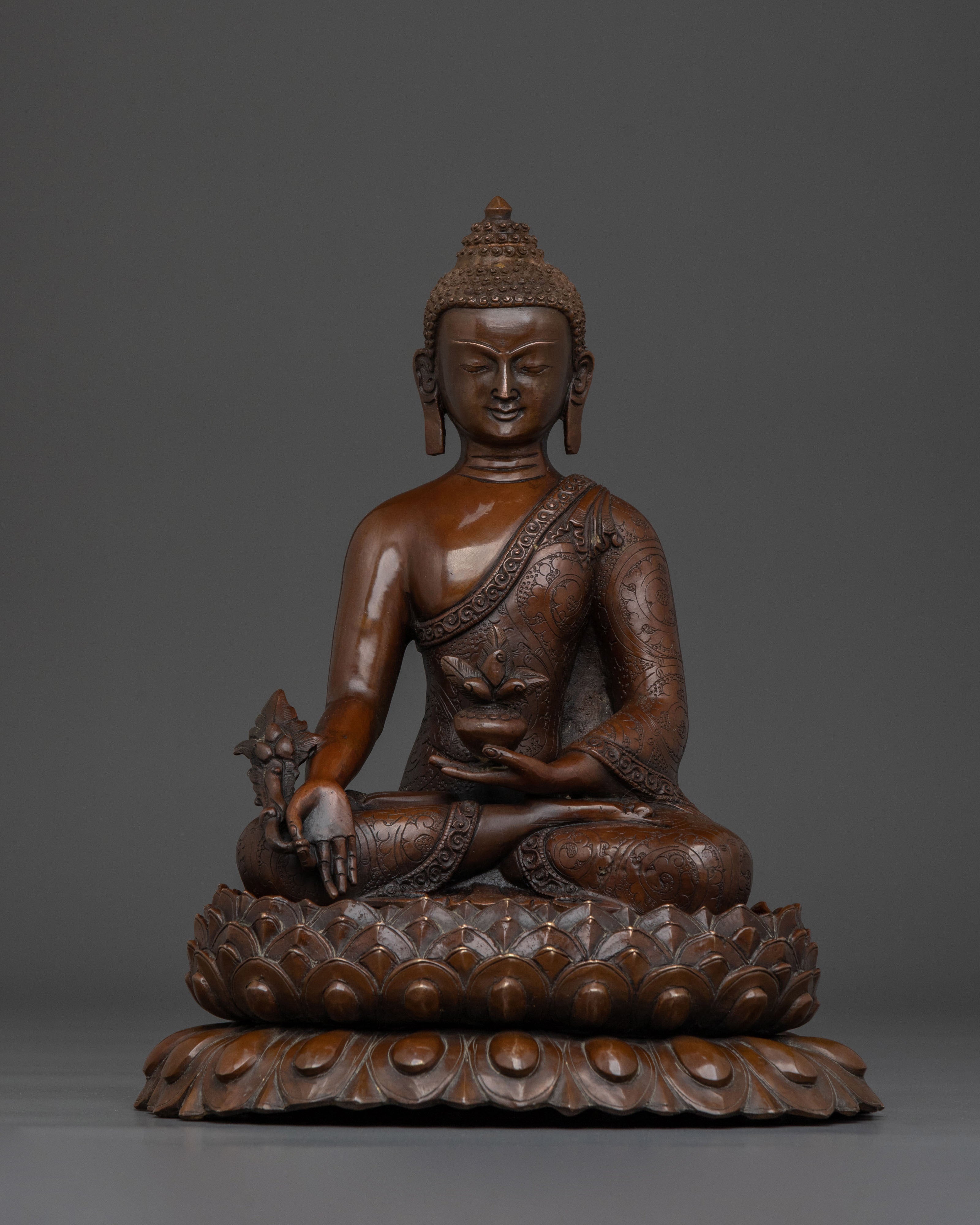 Medicine Buddha Buddhist Deity Statue | Deity of Health and Well-Being