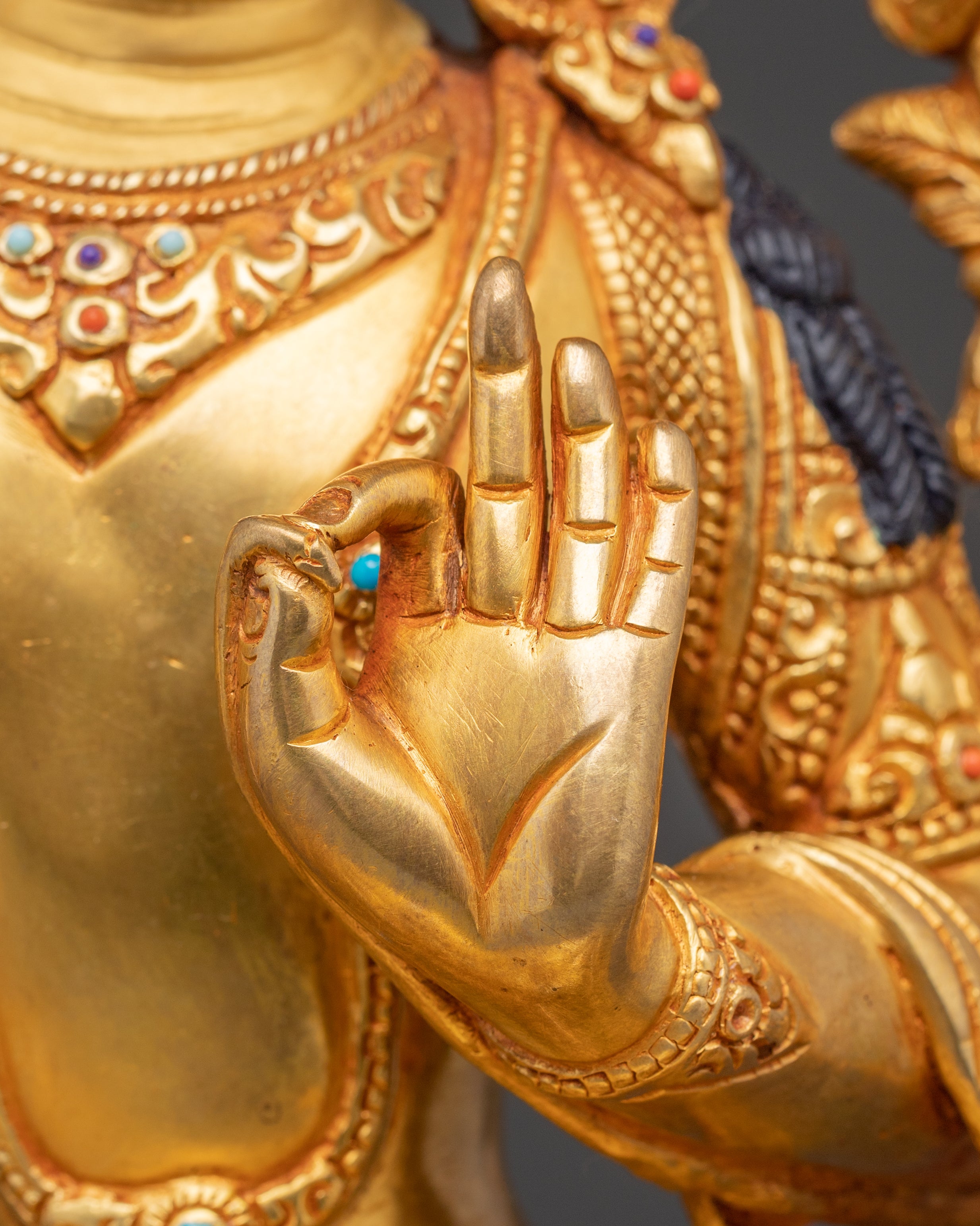 Manjushri Statue: The Flaming Sword | Buddhist Wisdom Idol