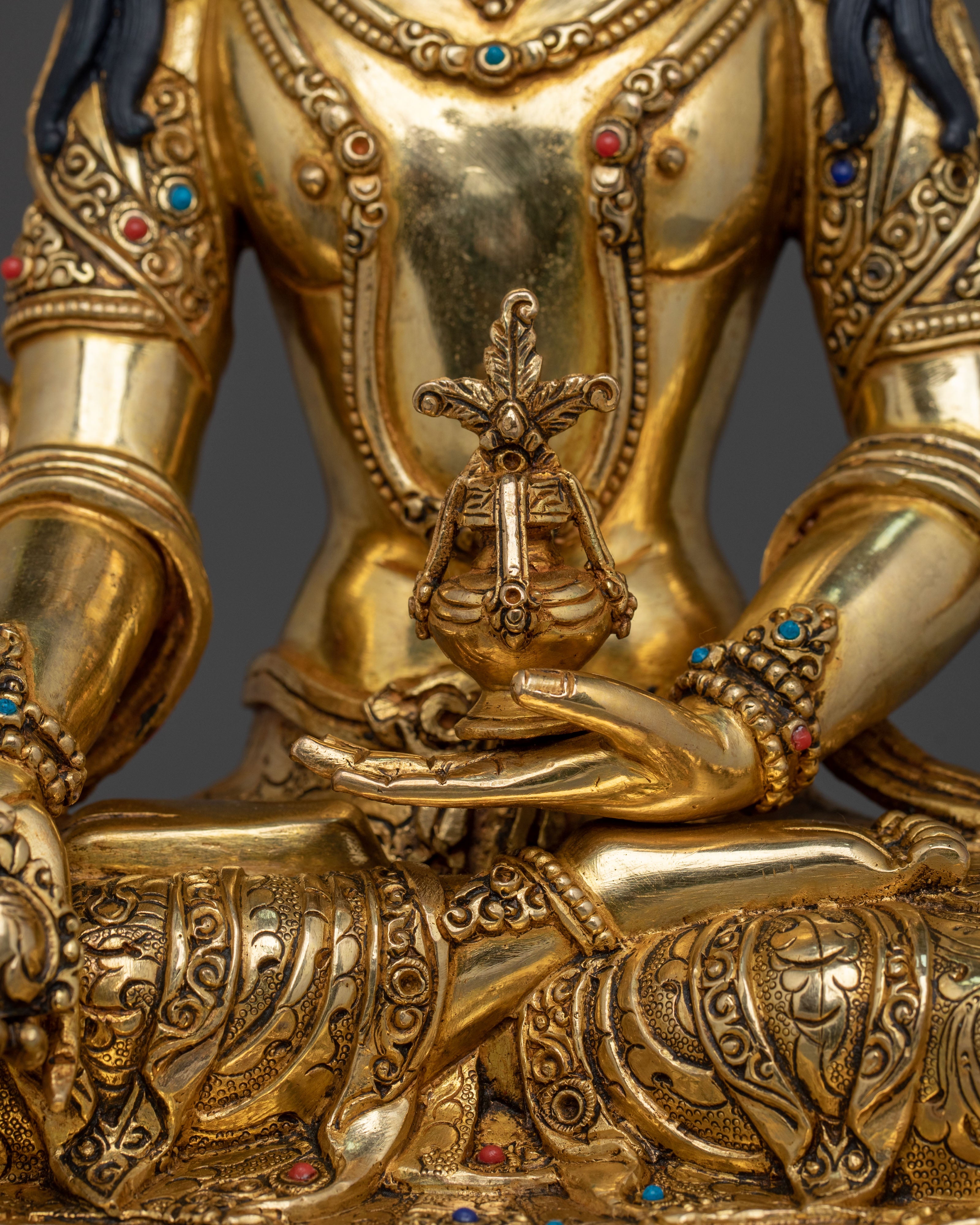 Kshitigarbha Tibetan Sculpture: Bodhisattva of Compassion