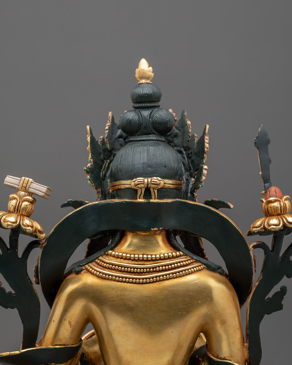 Tikshna Manjushri: 24K Gold Gilded Copper Statue