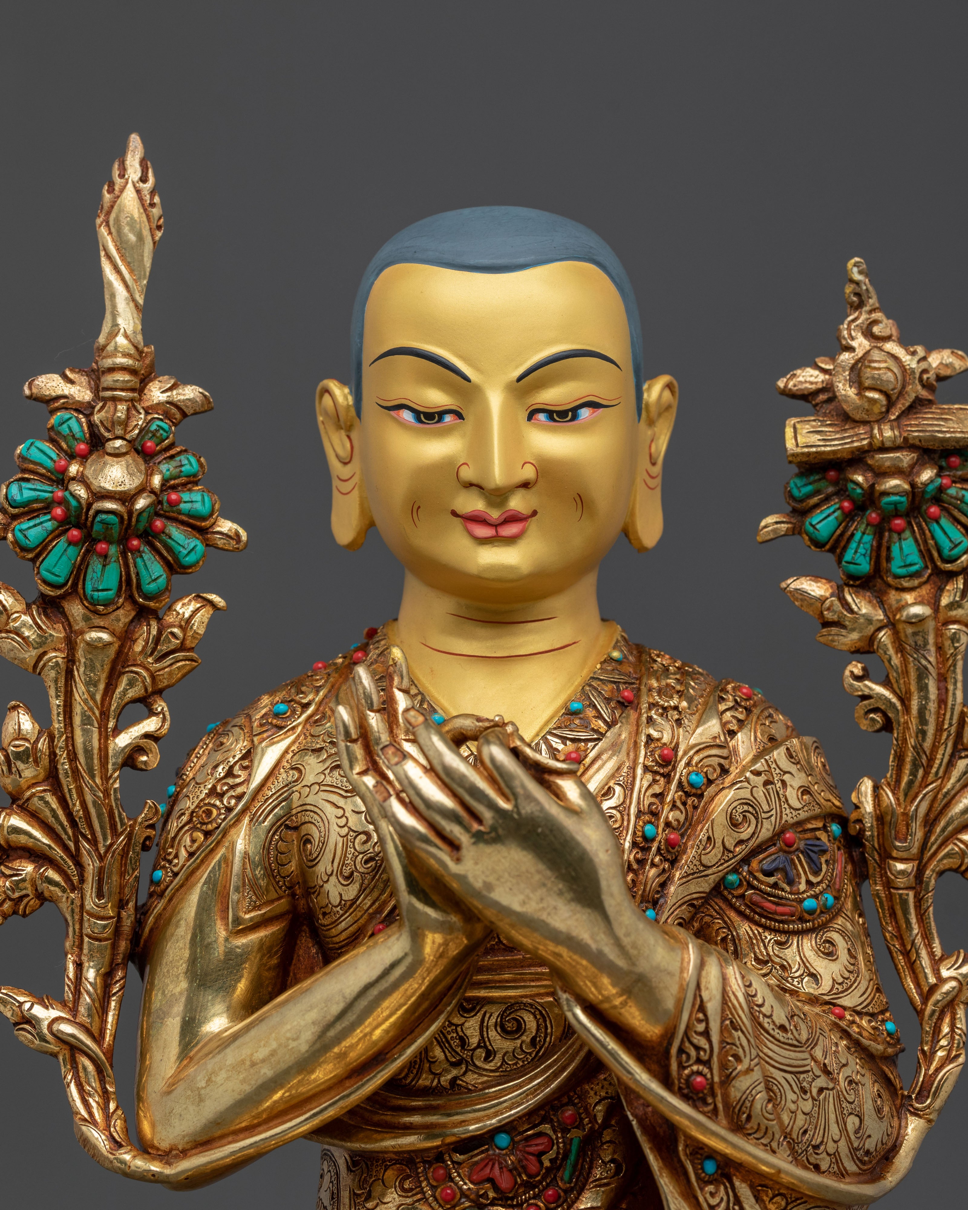 Tsongkhapa Handmade Statue: Master of Tibetan Buddhism