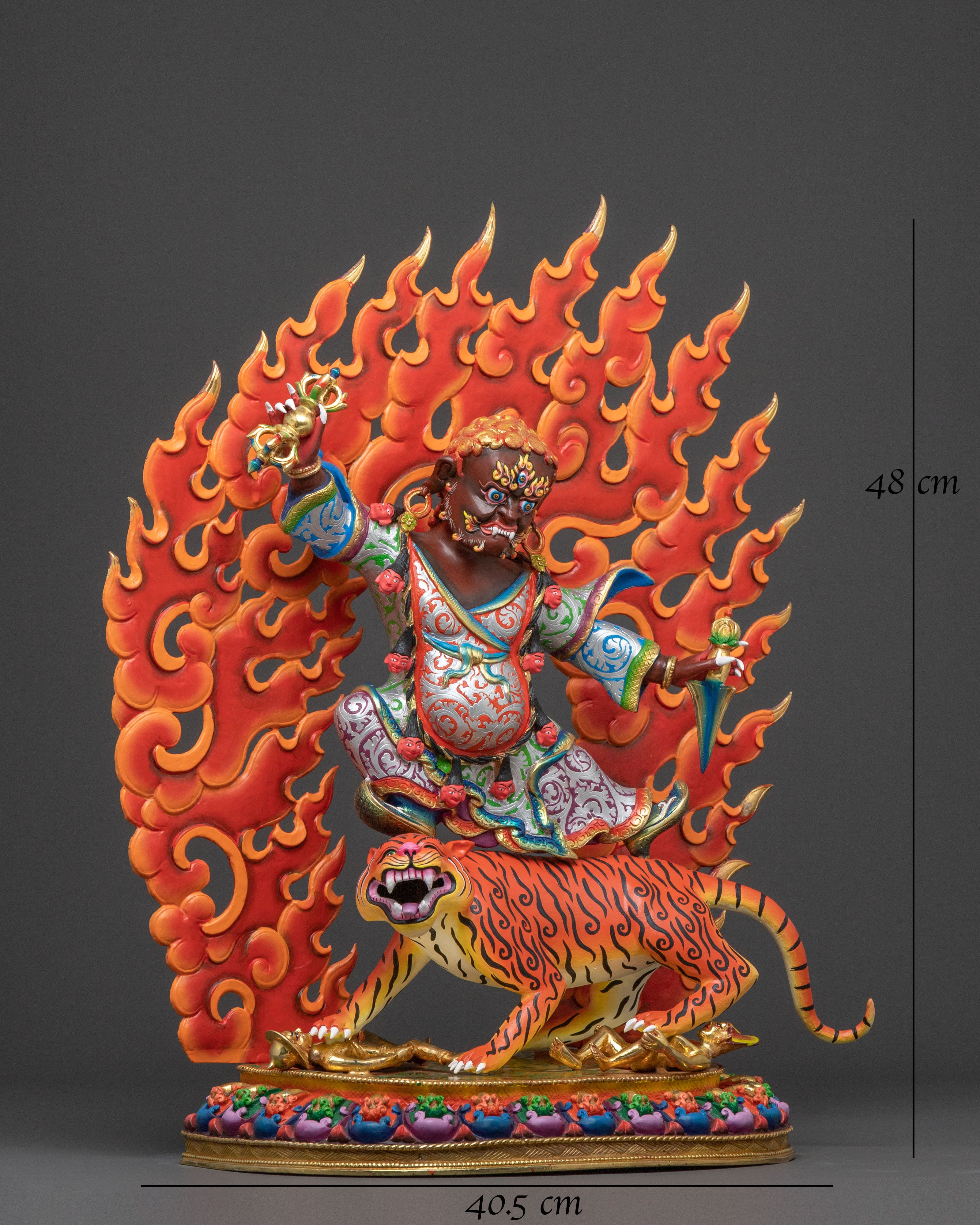 Dorje Drollo Tantric Protector Sculpture for Altar