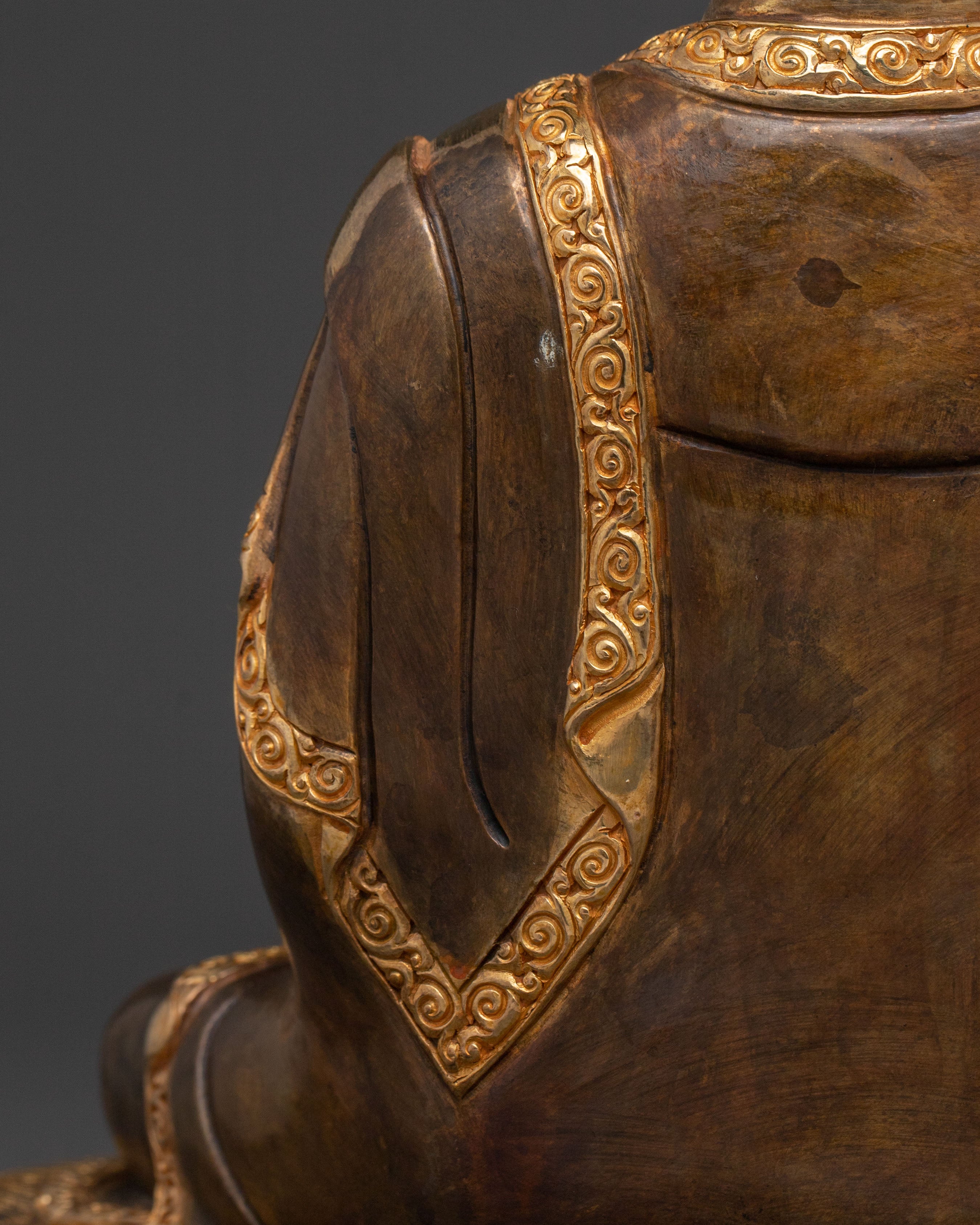 Shakyamuni Buddha Sacred Teaching Statue – 24K Gold Gilded