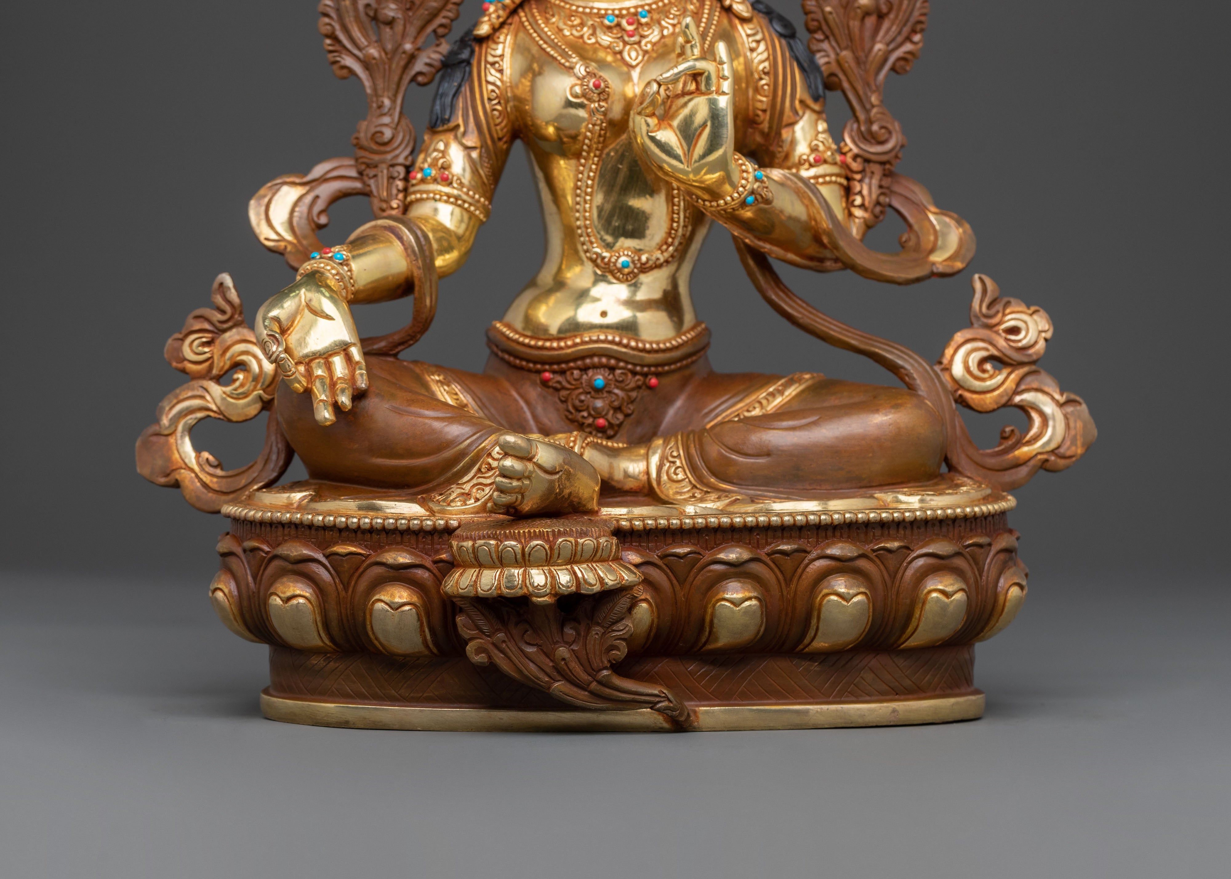 Guardian Green Tara Statue | Goddess of Compassion