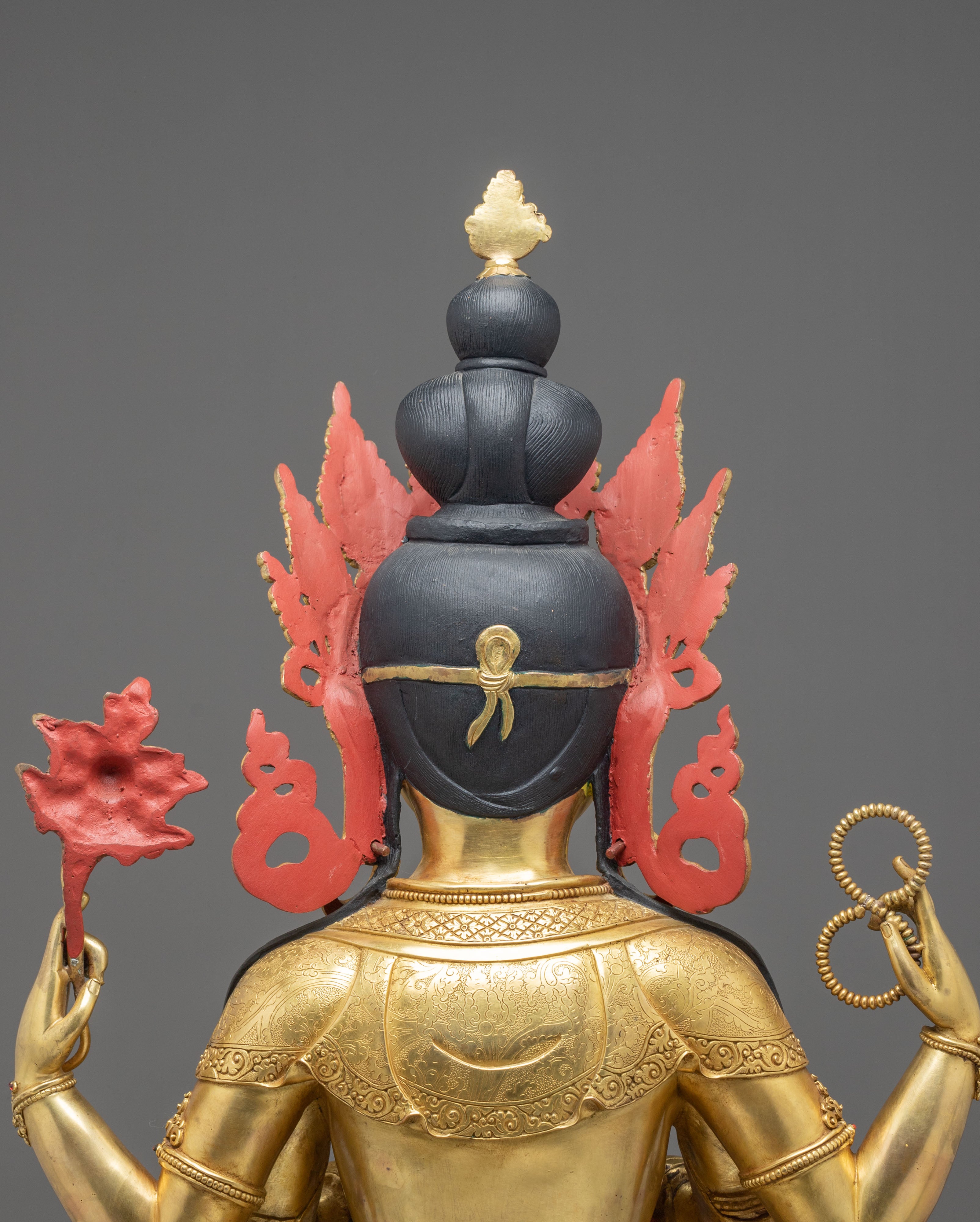 Chenrezig 24K Gold Gilded Figurine | Compassionated One
