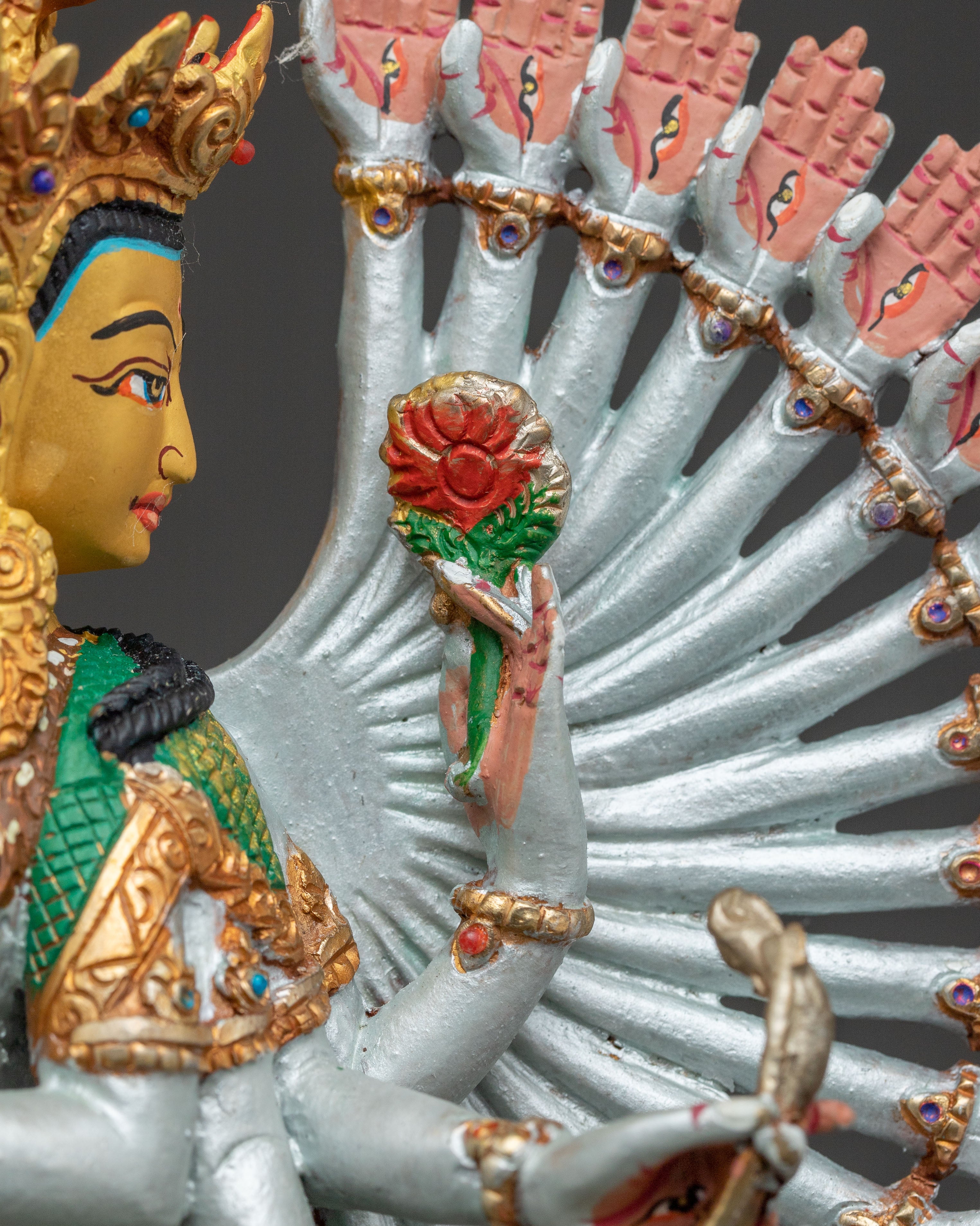 Statue of 1000 Armed Chenrezig | Handcrafted Figure