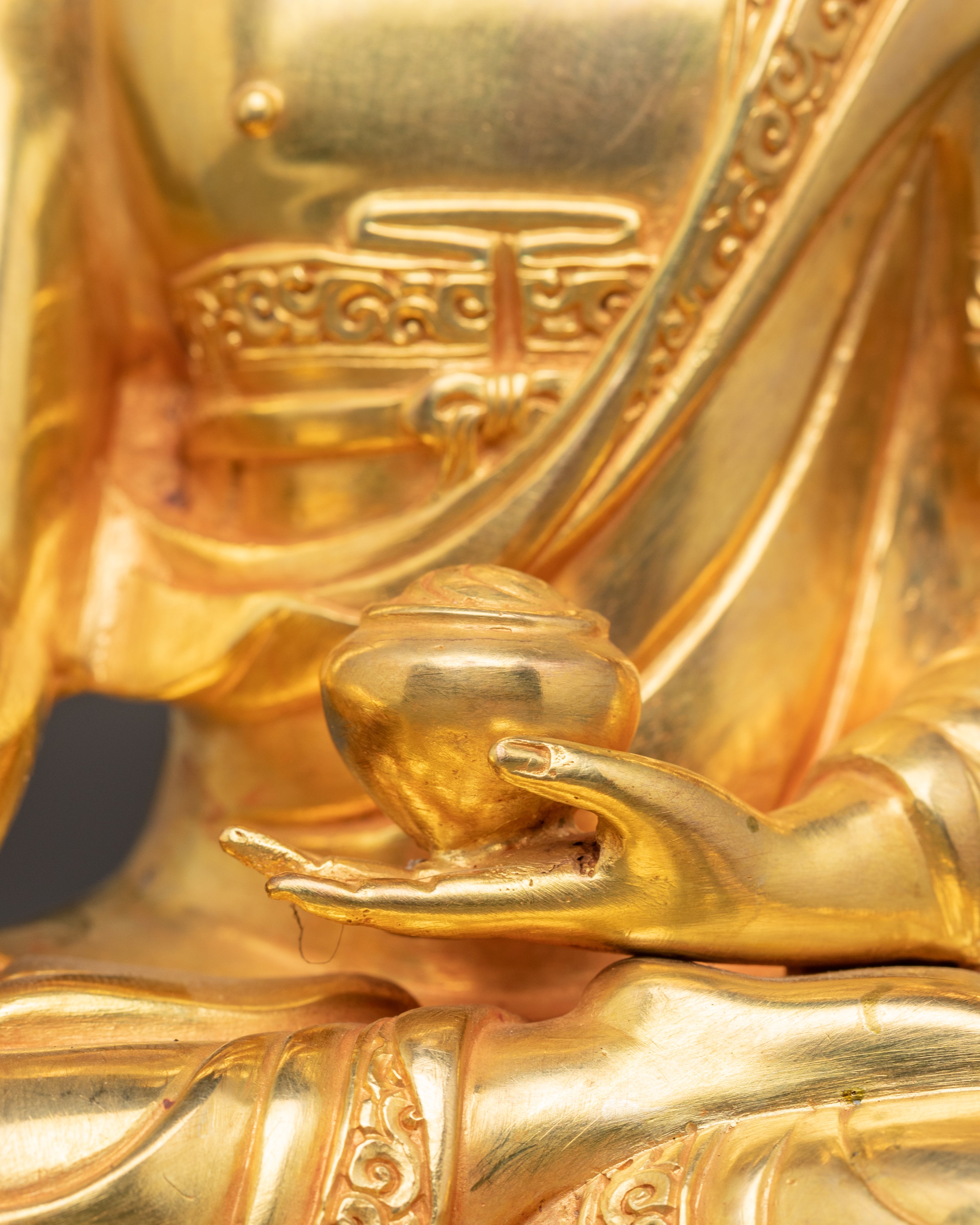 Shakyamuni Buddha Golden Handmade Statue | Dharma Teacher