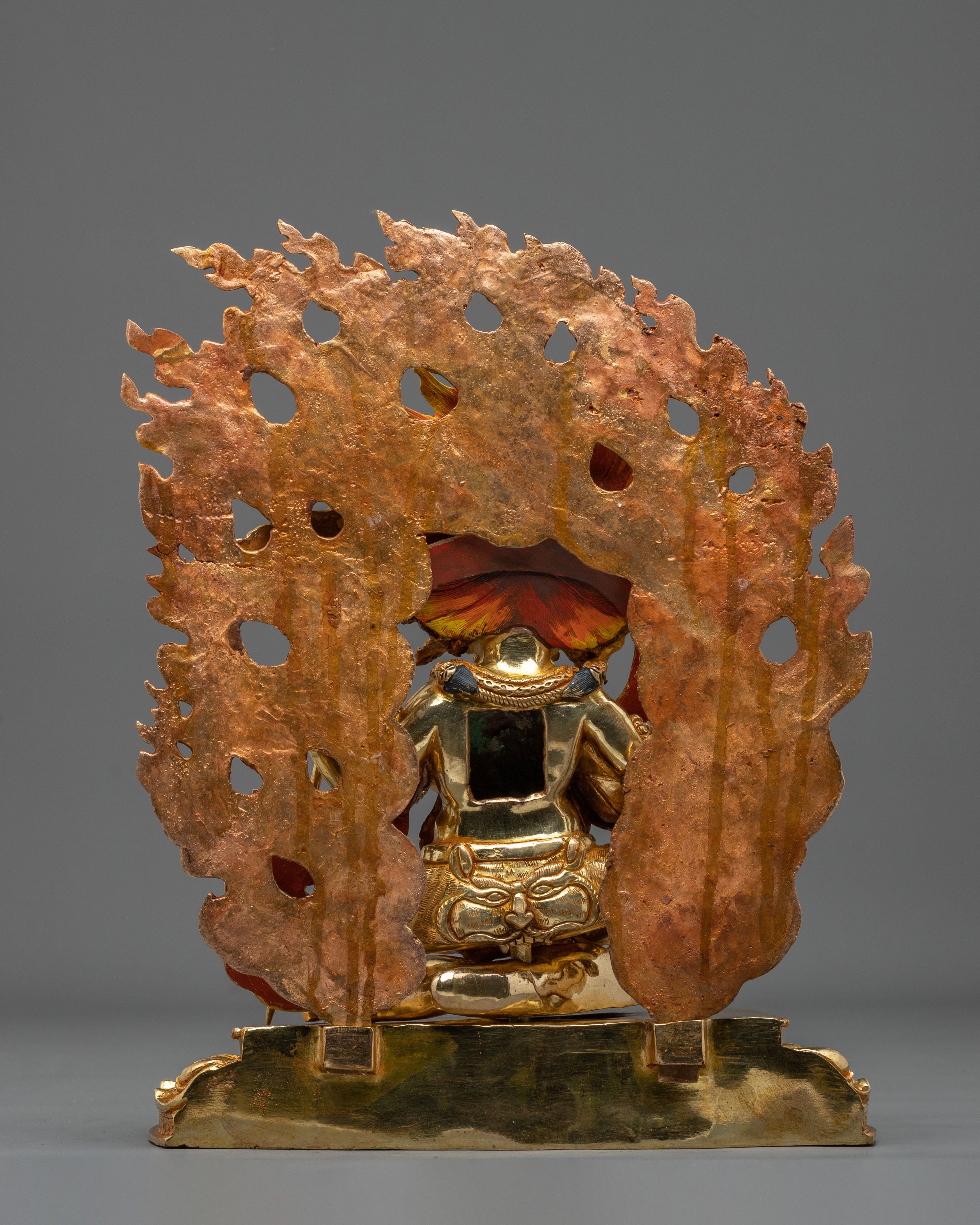 Four Armed Mahakala Statue | 34cm Copper Sculpture