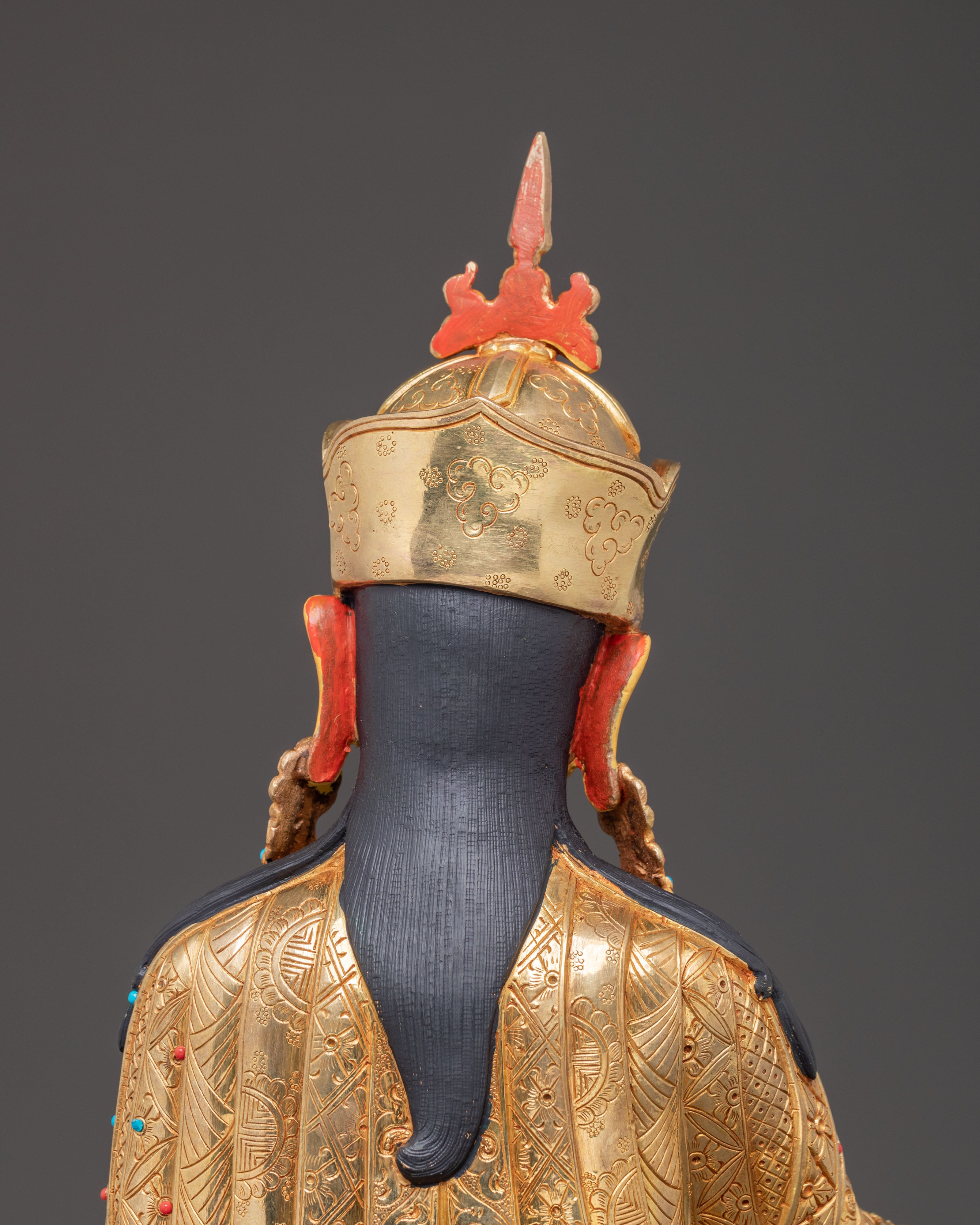 Handmade Copper Sculpture of Padmasambhava | Tibetan Buddhism Icon