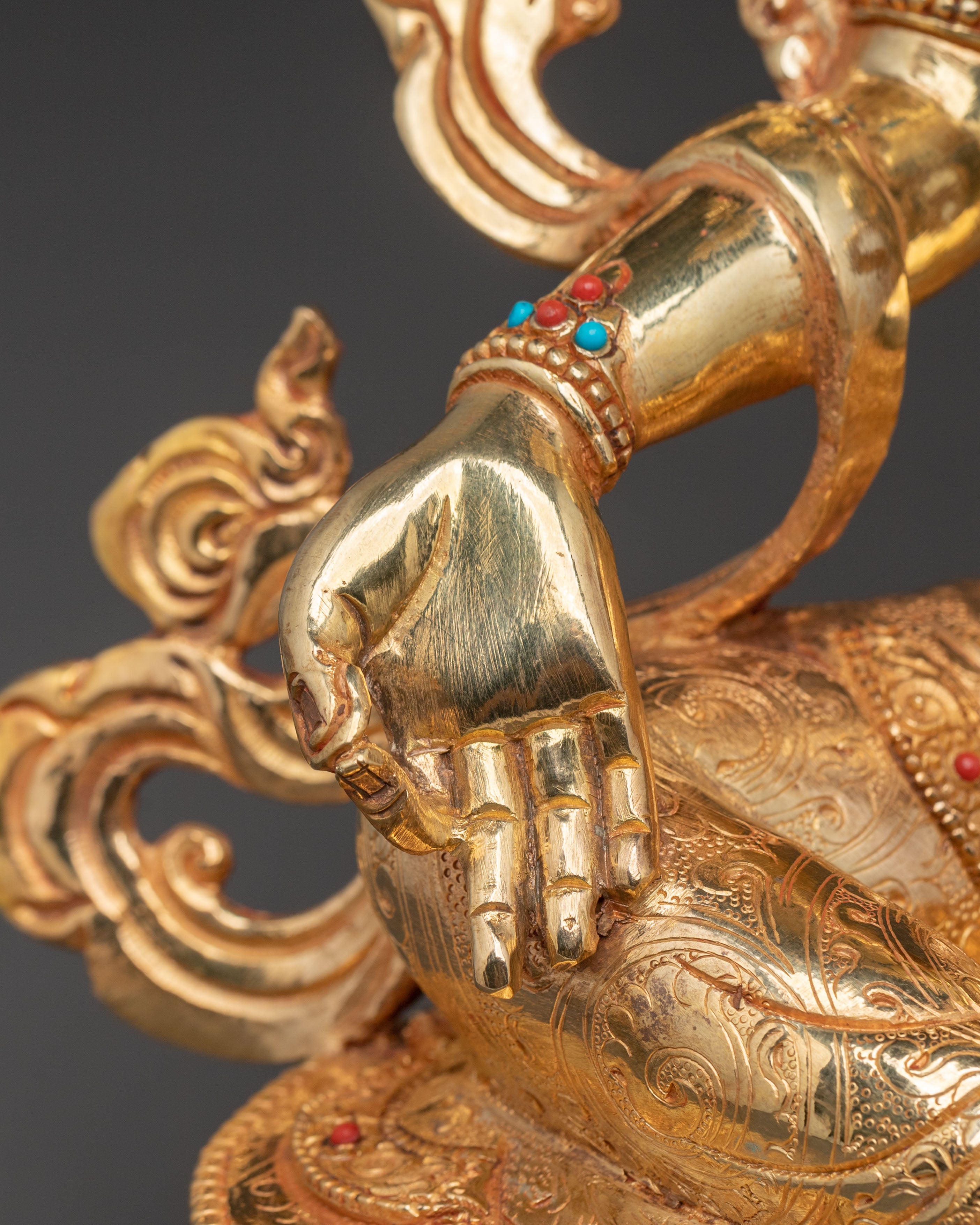 Green Tara Dharma Statue | Handcrafted Serenity