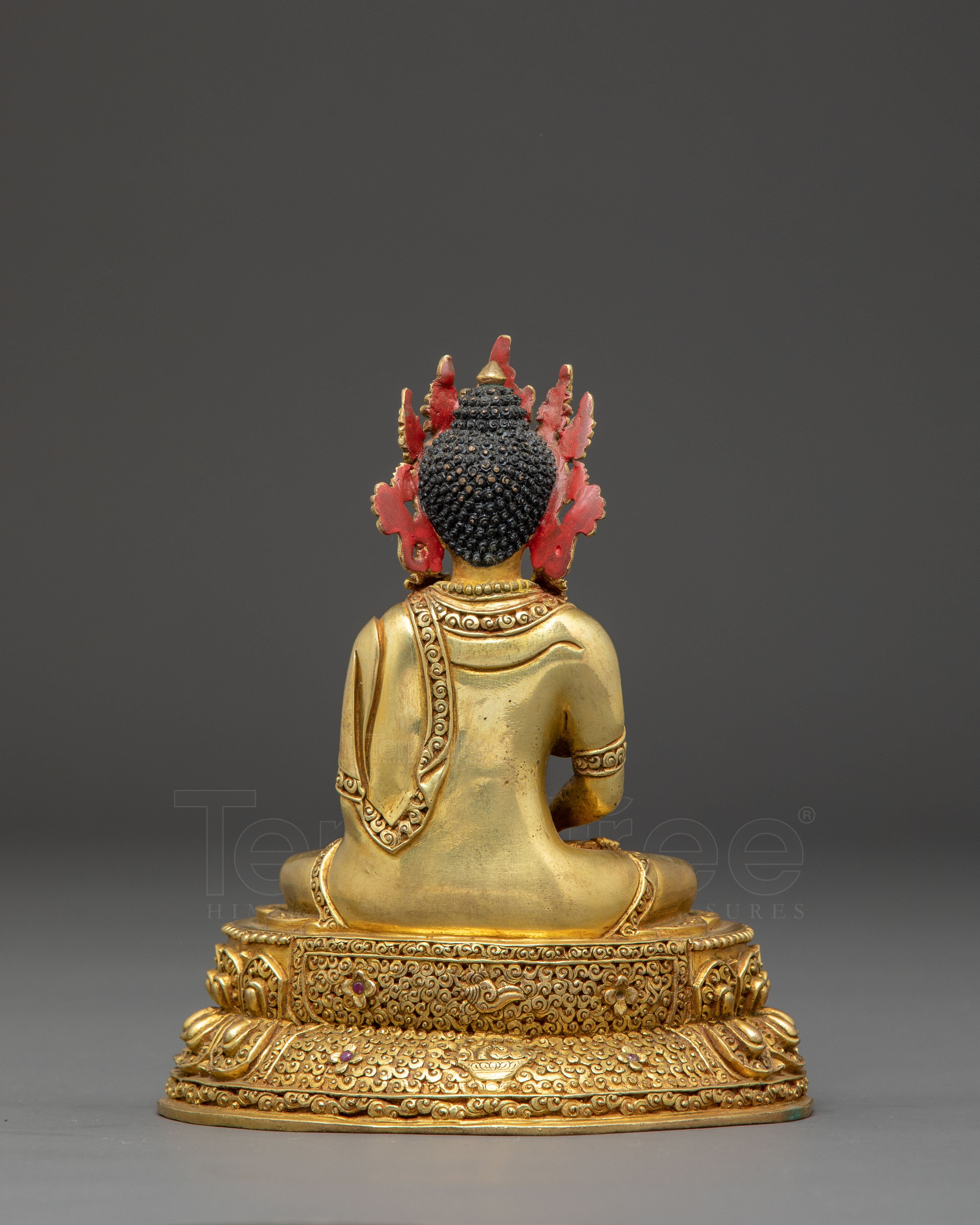 Handmade Statue of Crowned Amitabha Buddha | Pure Land Buddha