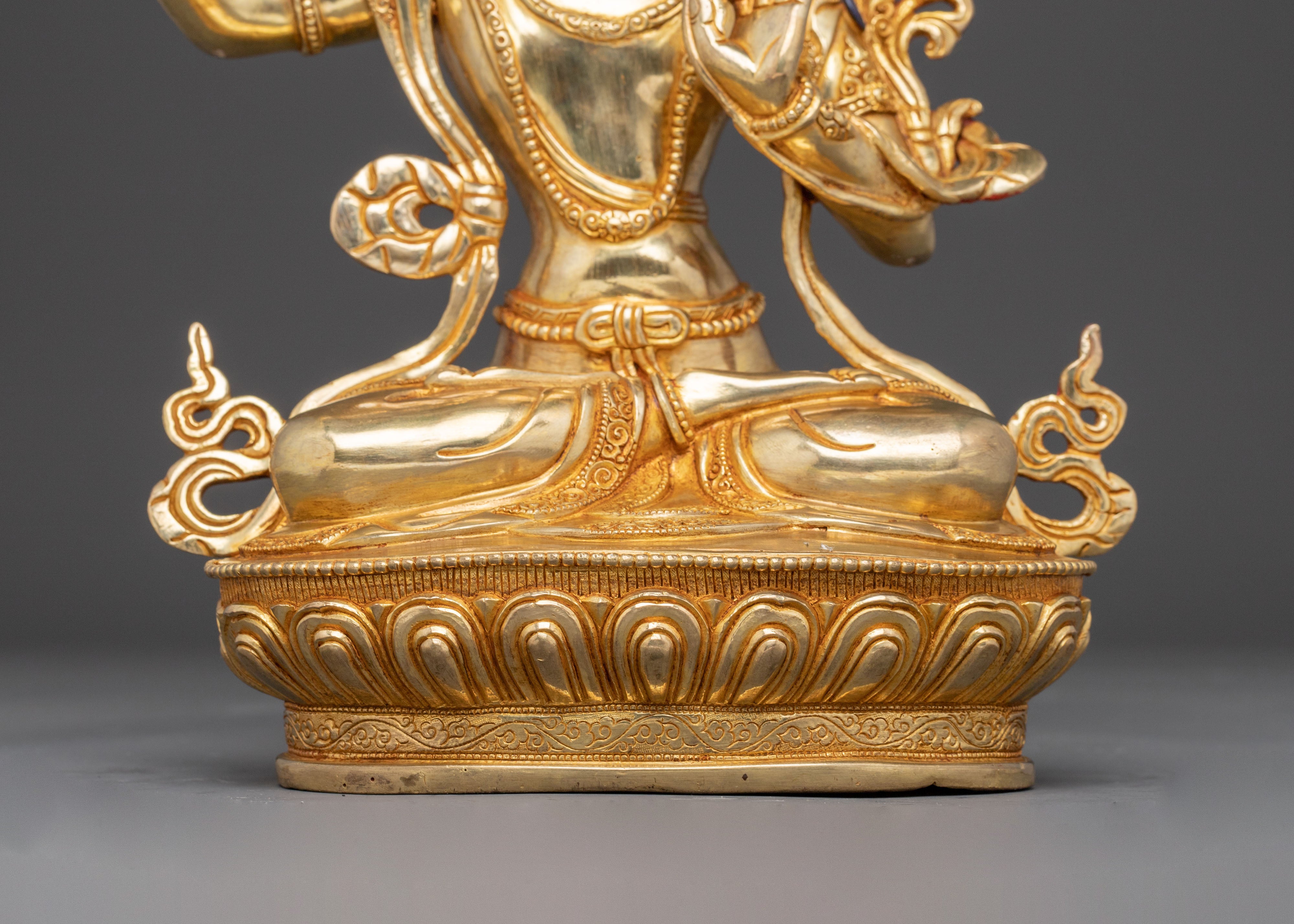 Golden Statue of Manjushri | Wisdom Bodhisattva