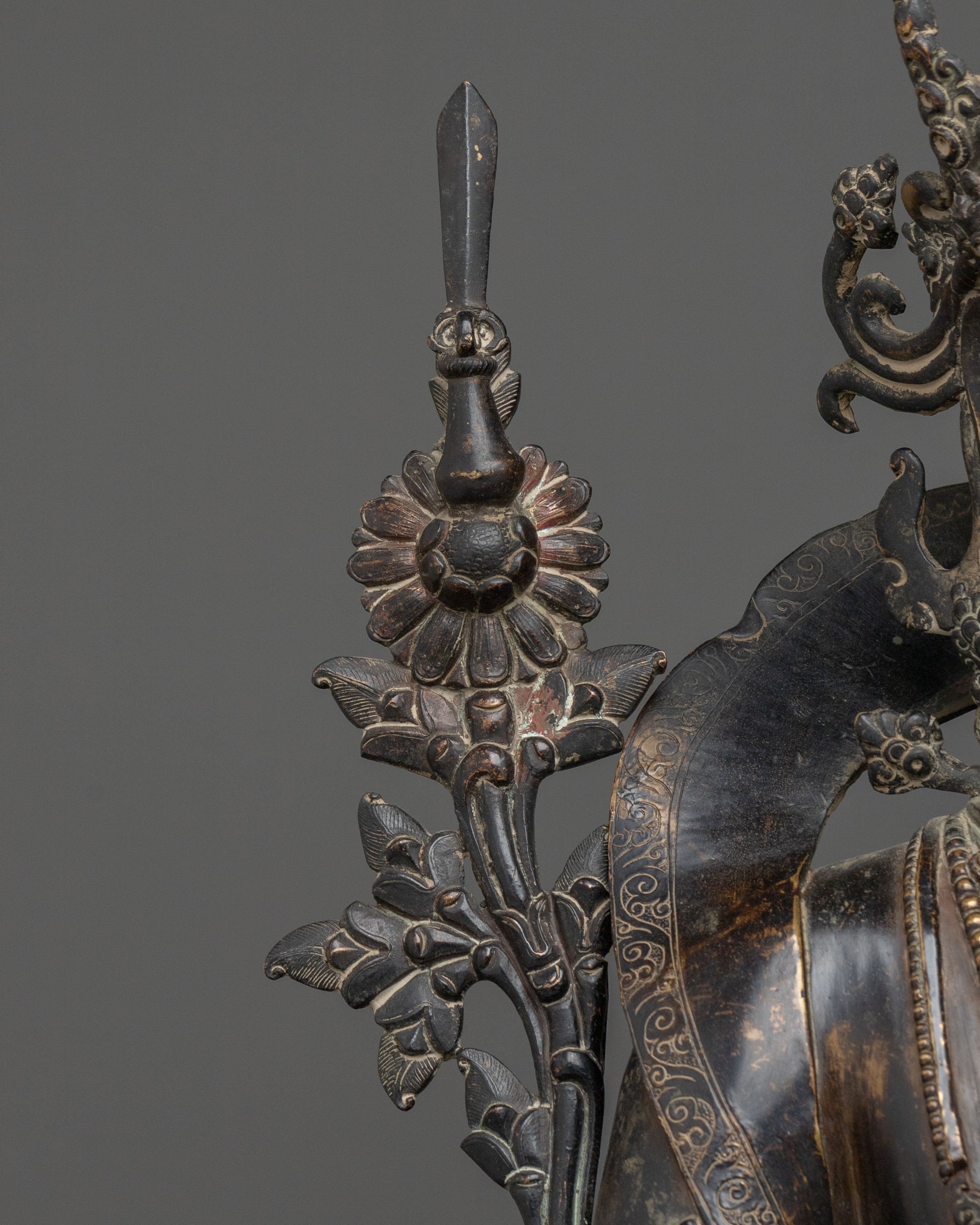 Tibetan Tikshna Manjushri Sacred Statue: Destroyer of Ignorance