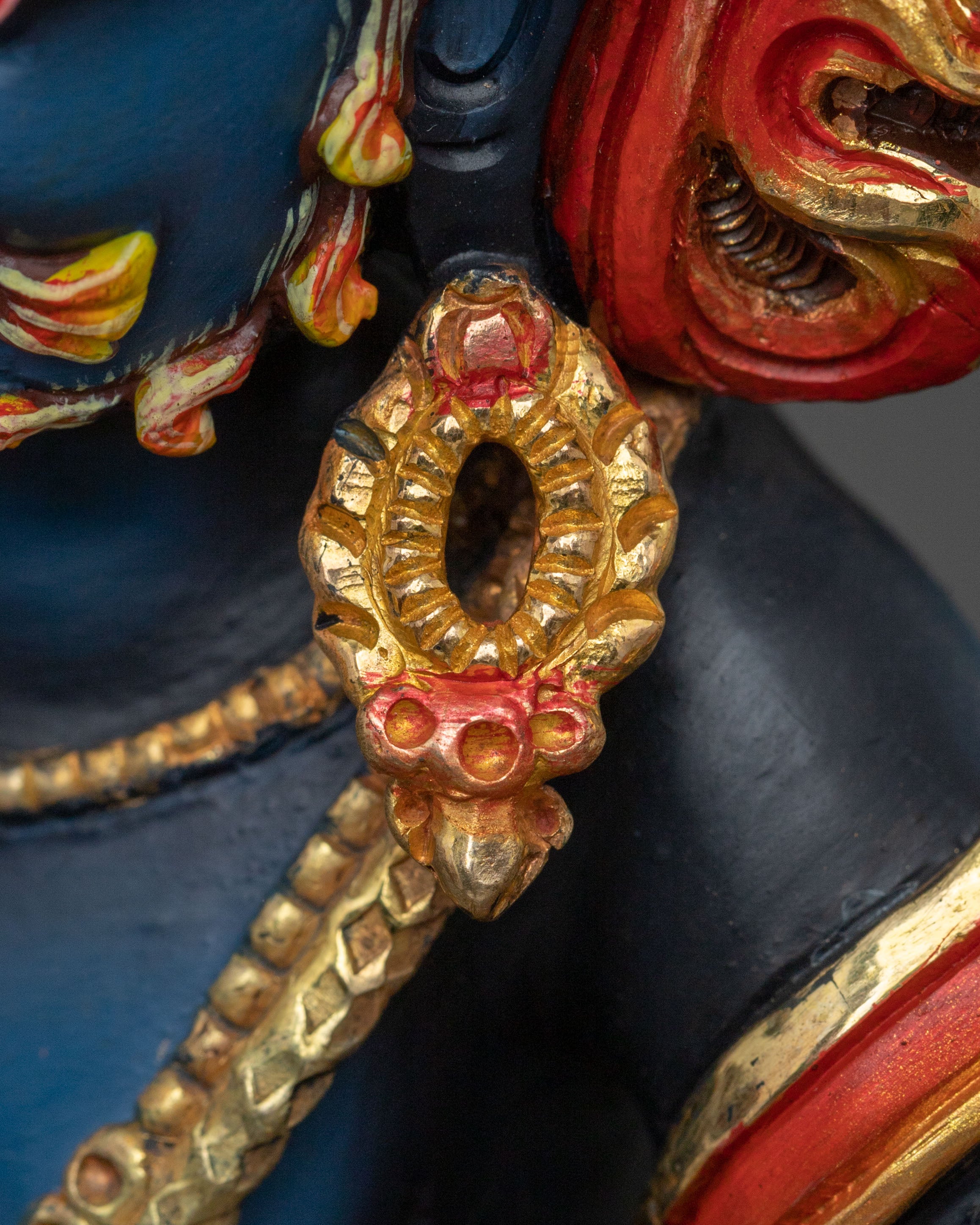 Handcrafted Black Dzambhala Statue | Wealth Deity