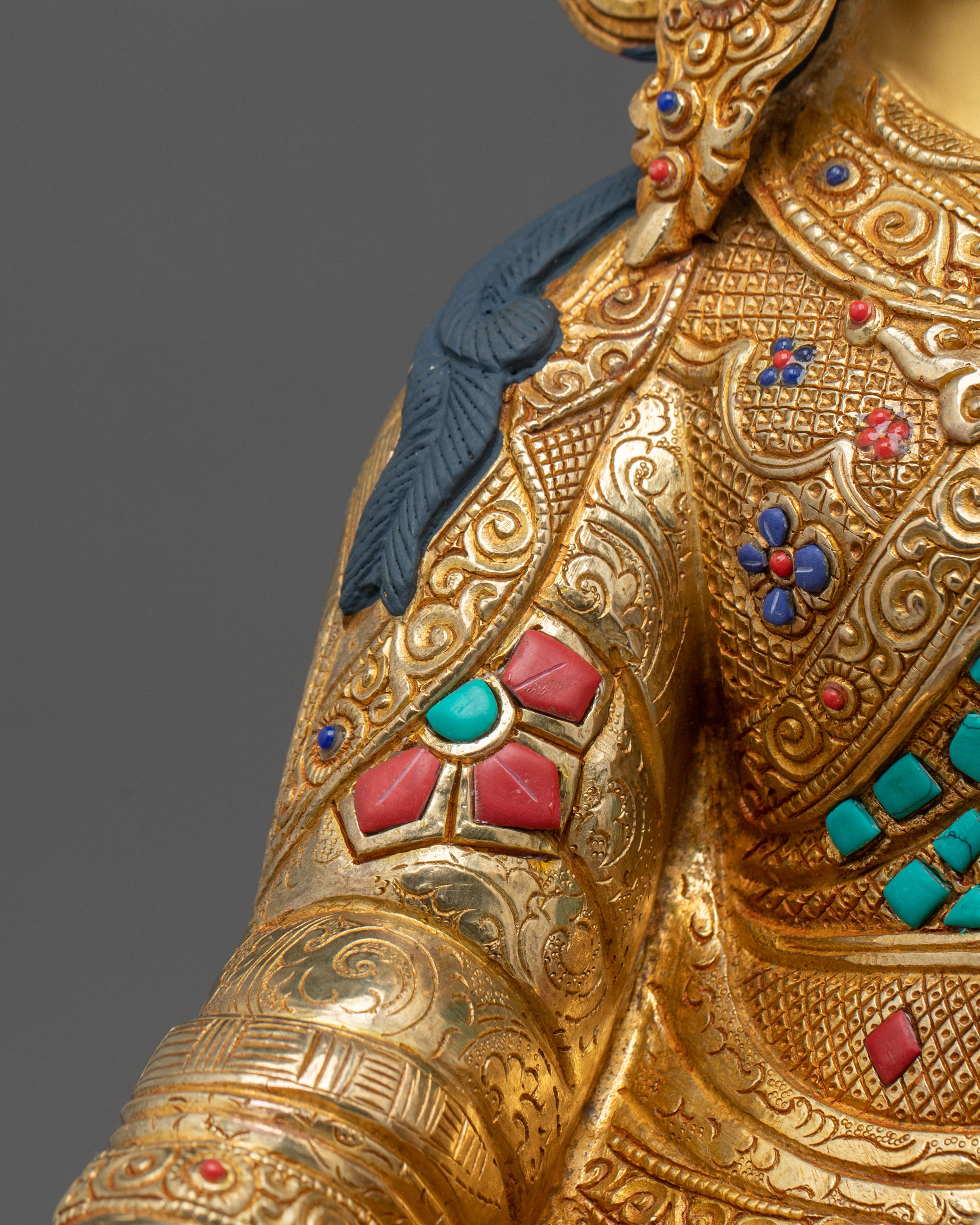 Padmasambhava Sacred Sculpture: Buddhist Decor