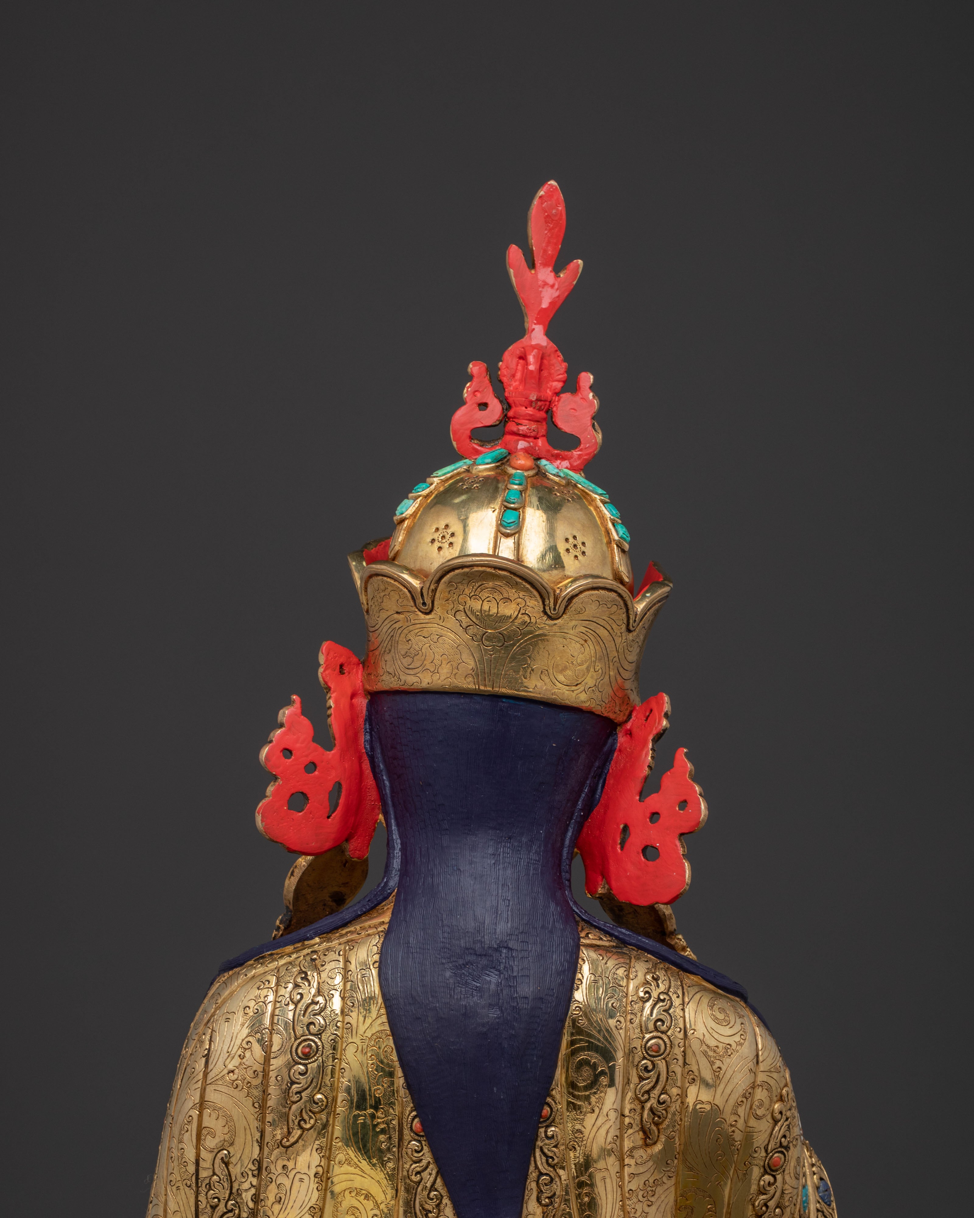 Sacred Enlightened Padmasambhava Guru Statue for Spiritual Altars