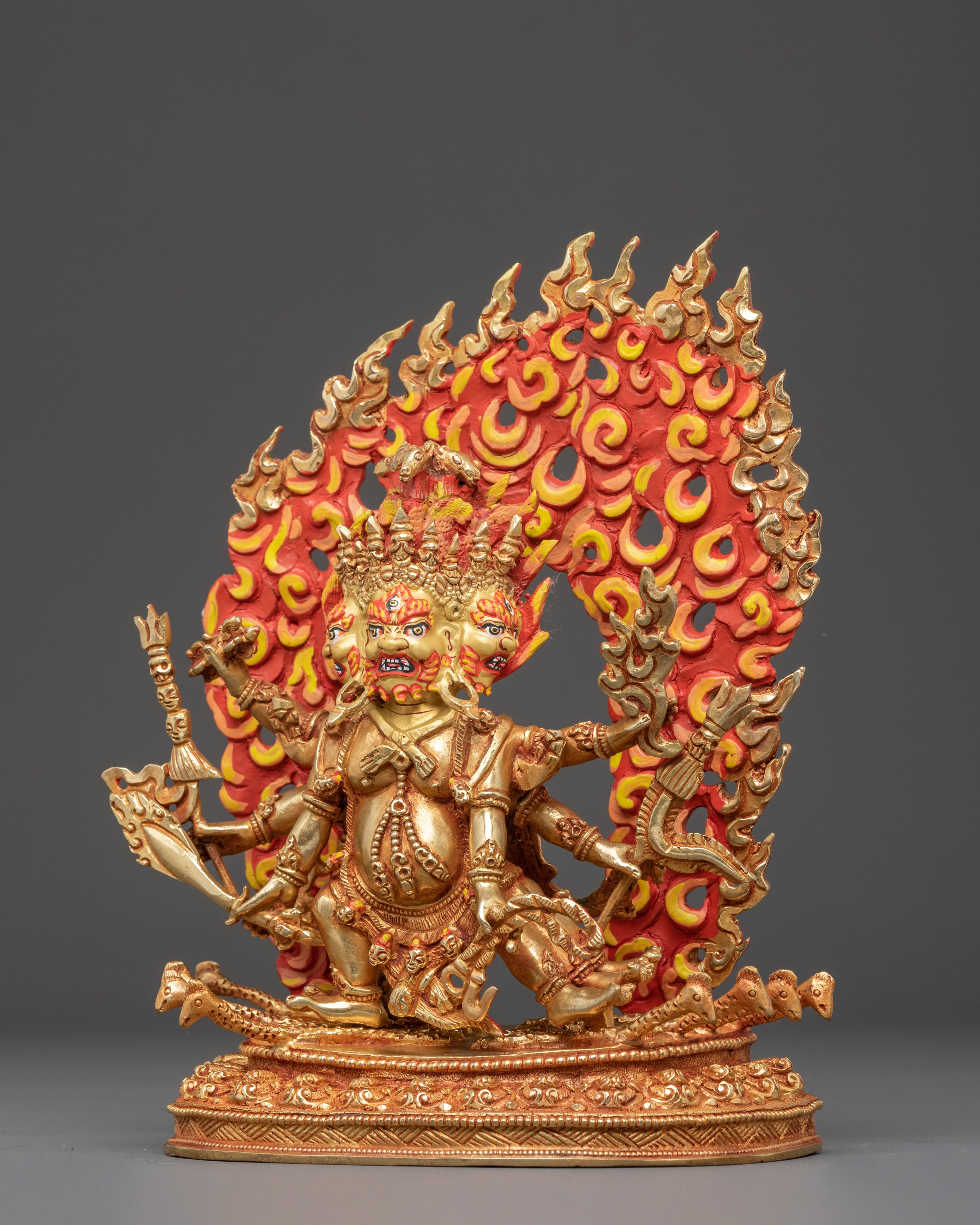 Handcrafted Buddhist Protector Hayagriva Sculpture | Guardian of Dharma