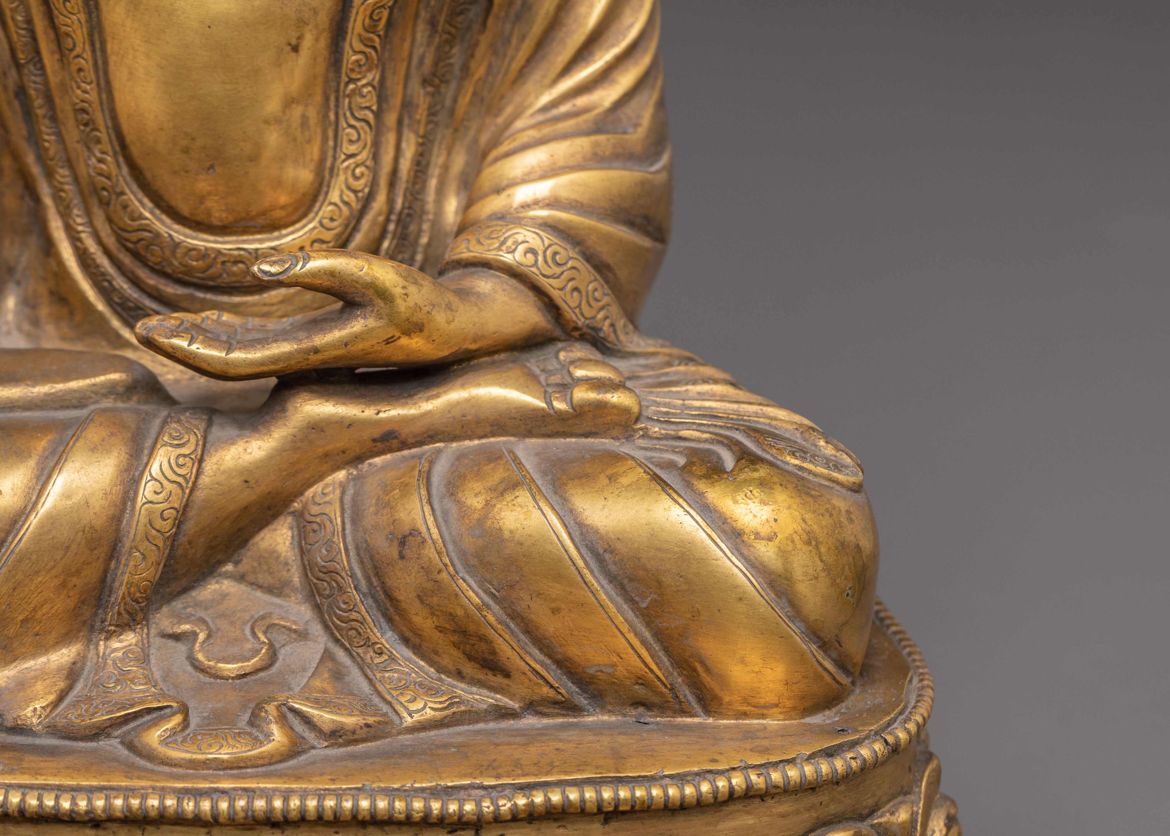 Copper Ratnasambhava Buddha Sculpture | Wisdom of Equality