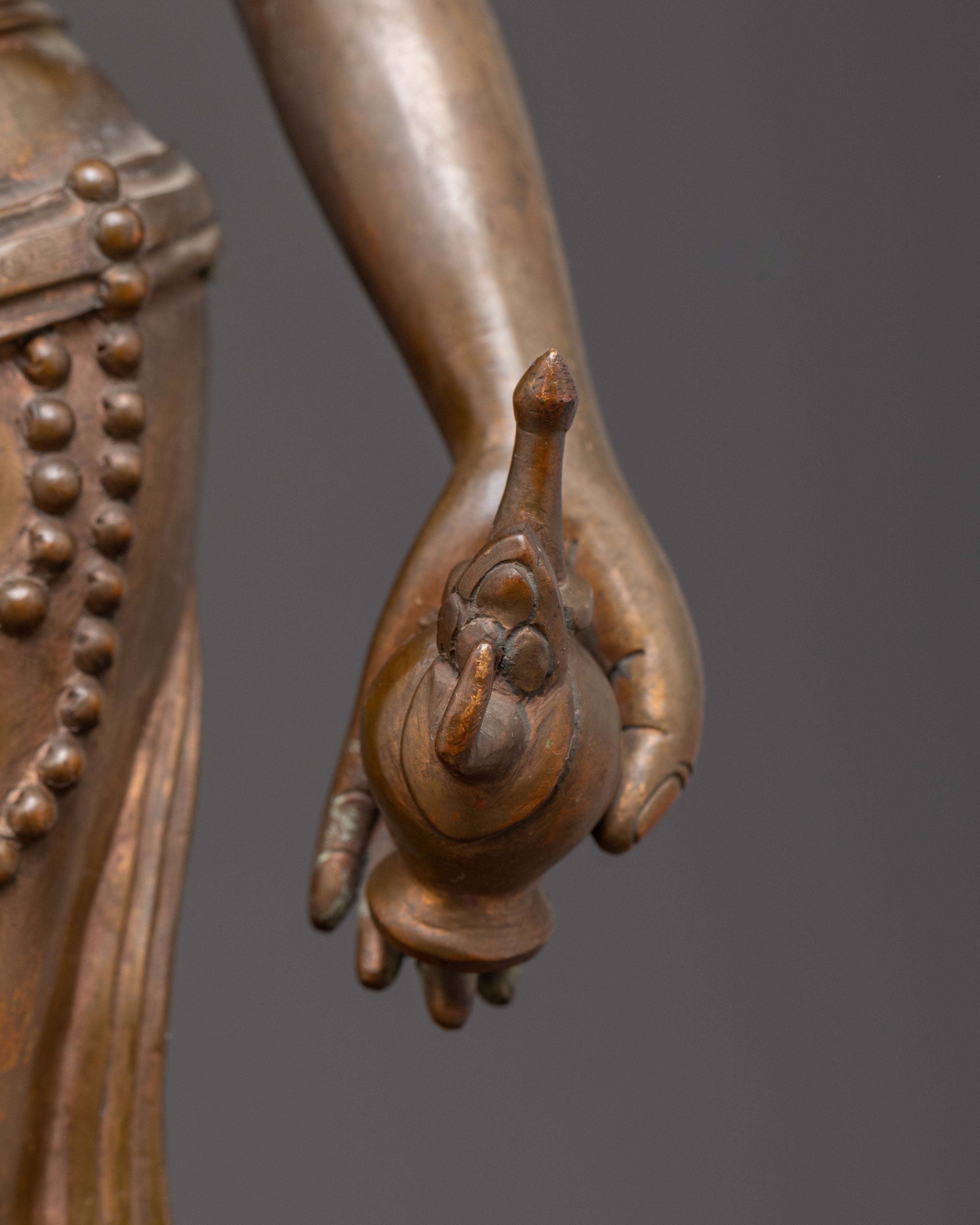 Standing Maitreya Buddha Copper Statue | The Future Buddha