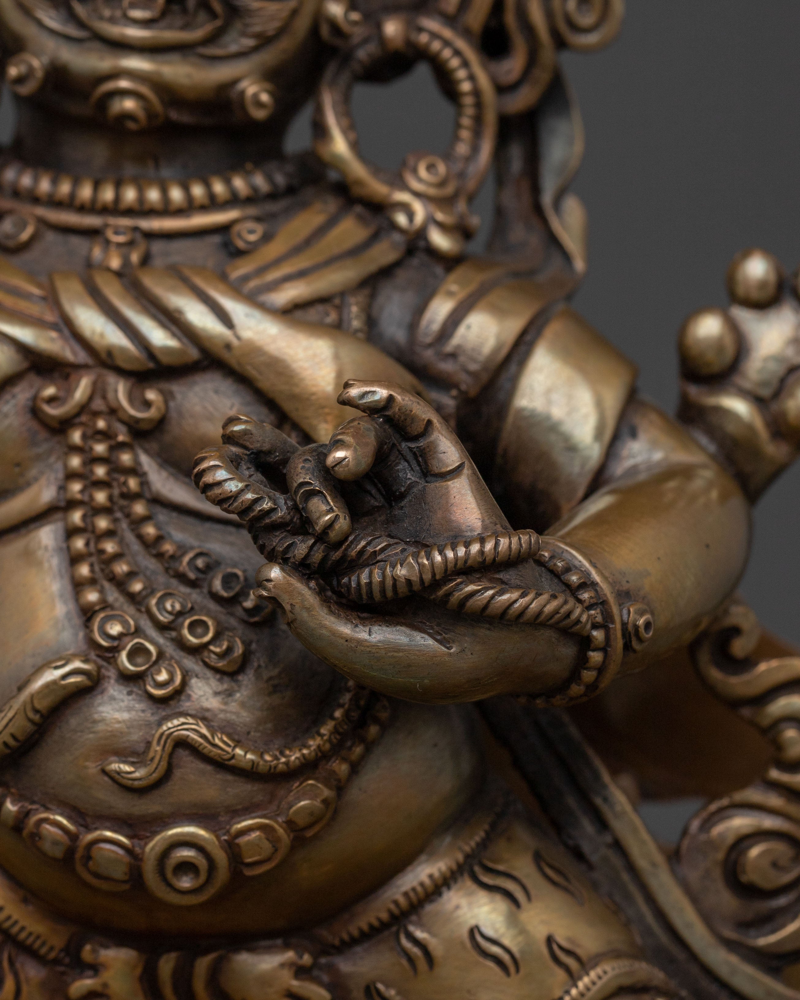 Vajrapani Antique Bronze Statue | Buddhist Protector Sculpture