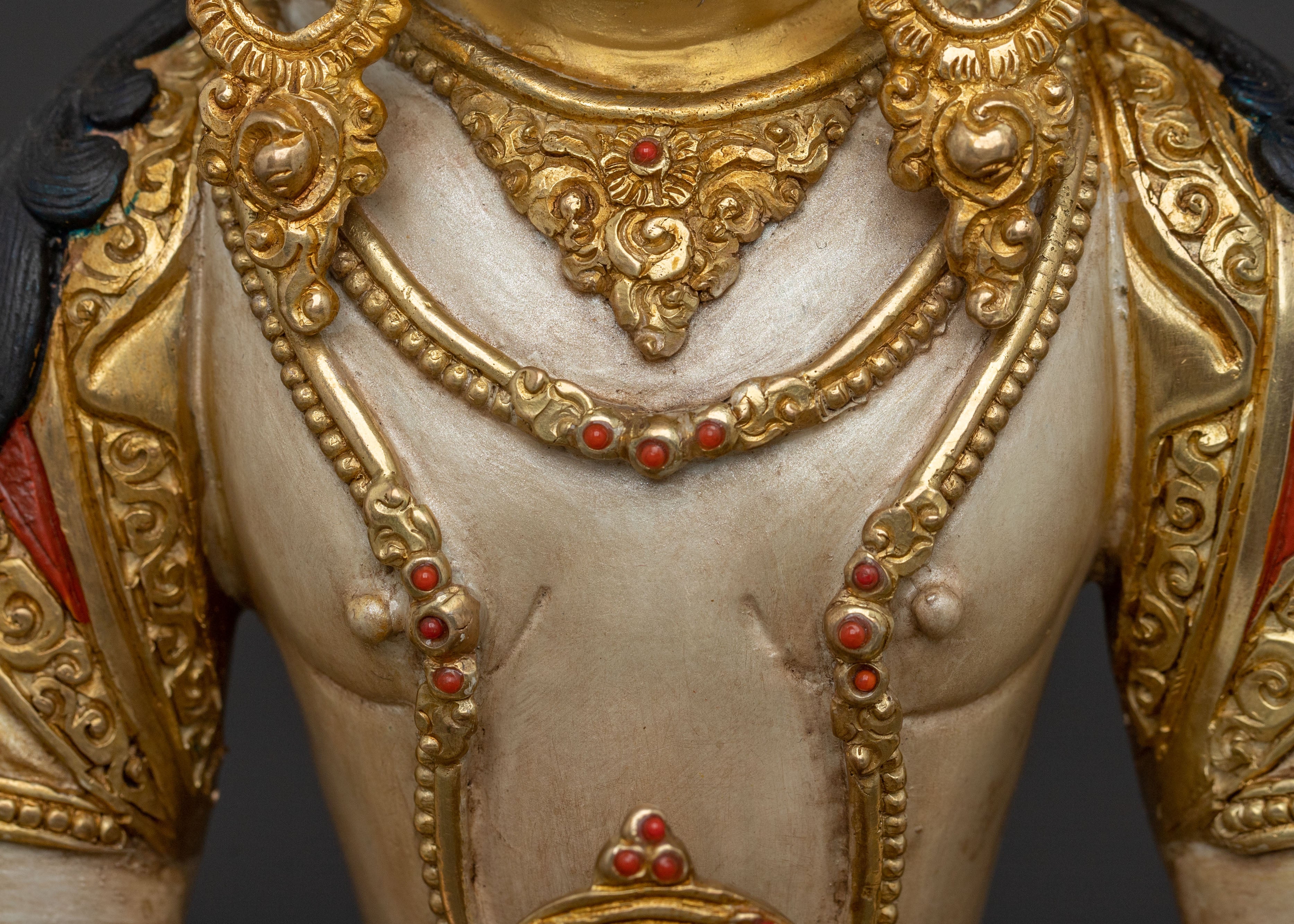 Handcrafted Vairocana Statue – 24K Gilded Copper