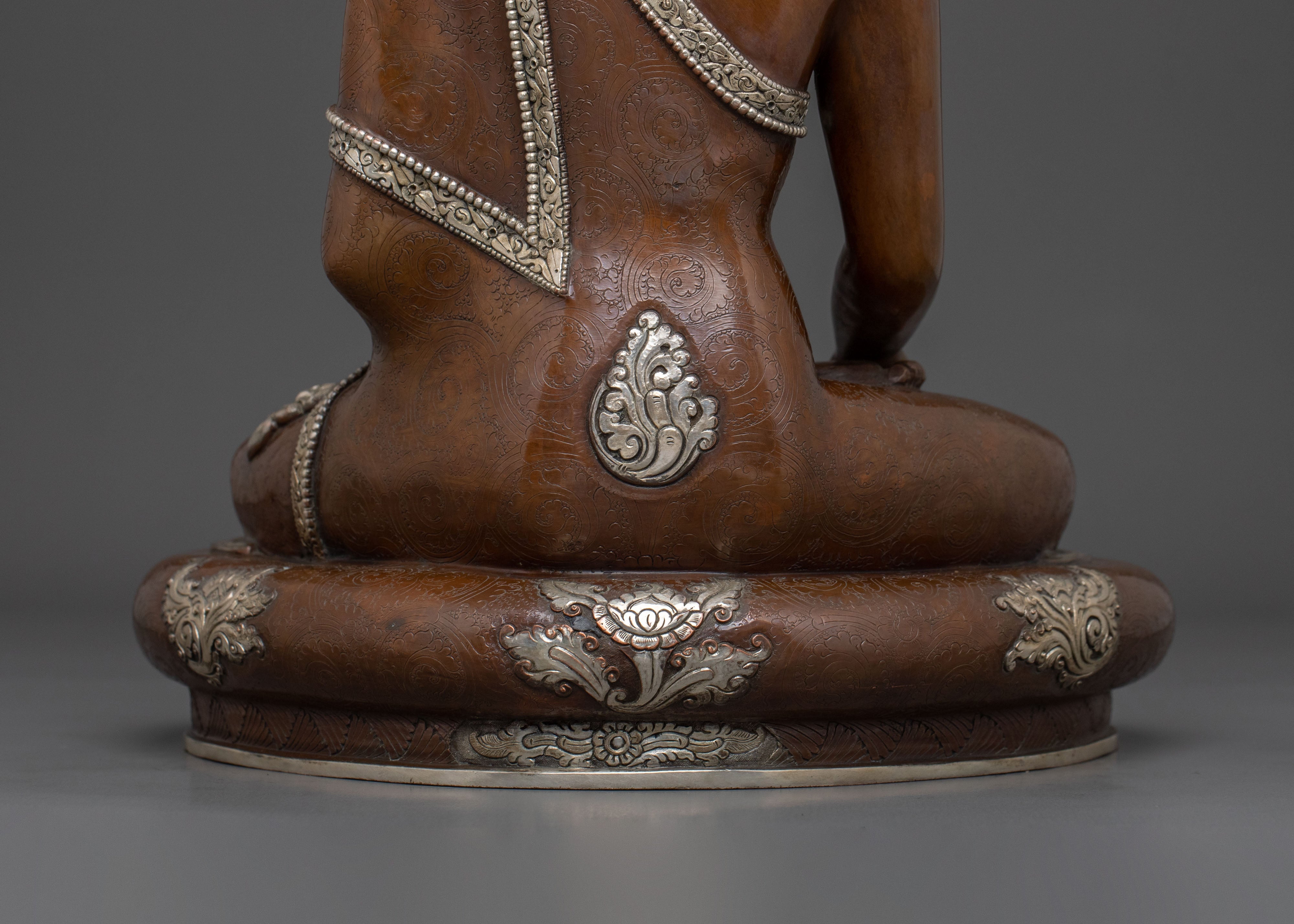 Three Buddhas Sacred Statue Set | Oxidized Copper Statue Set