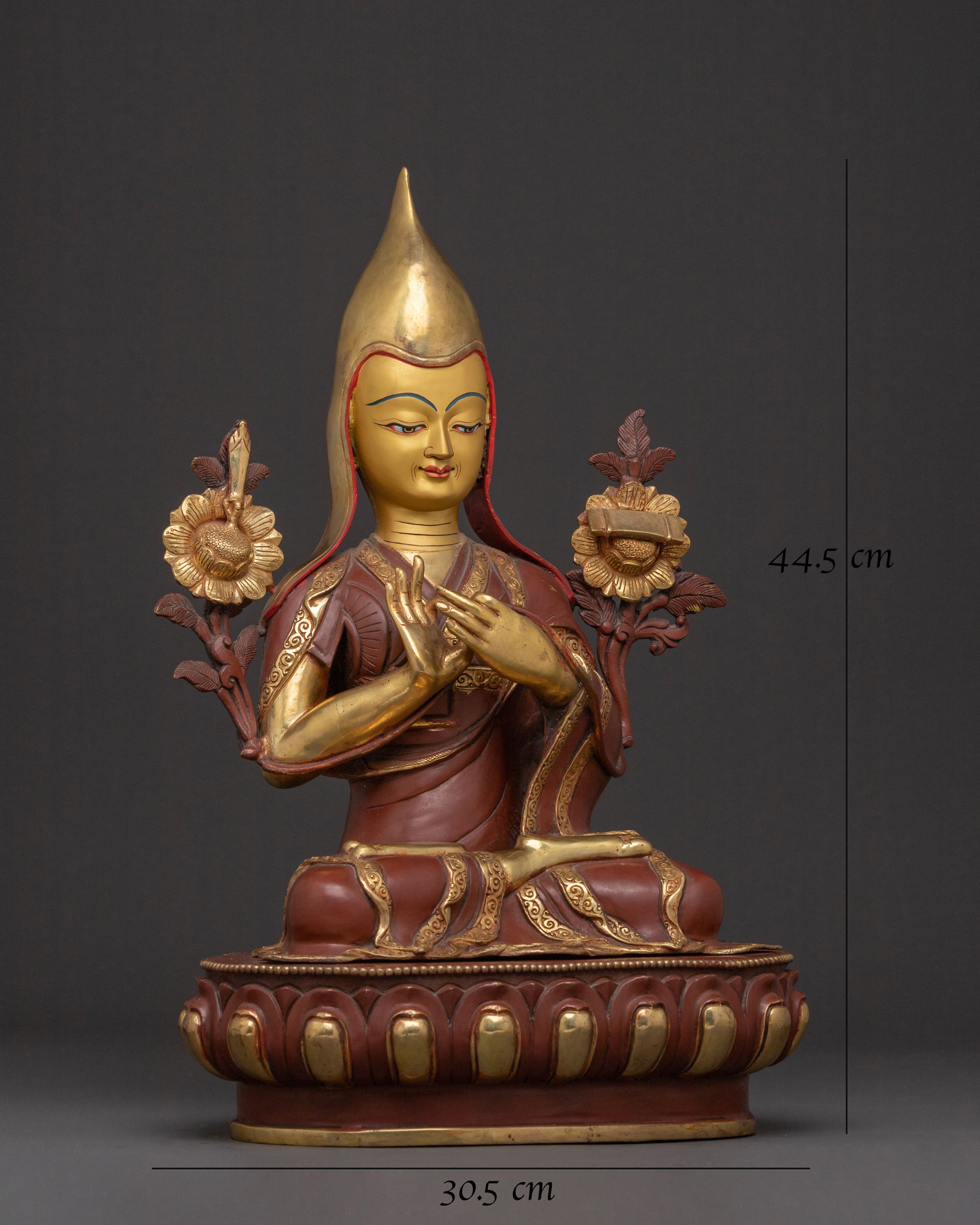Tsongkhapa Great Master Statue | Teacher Figure