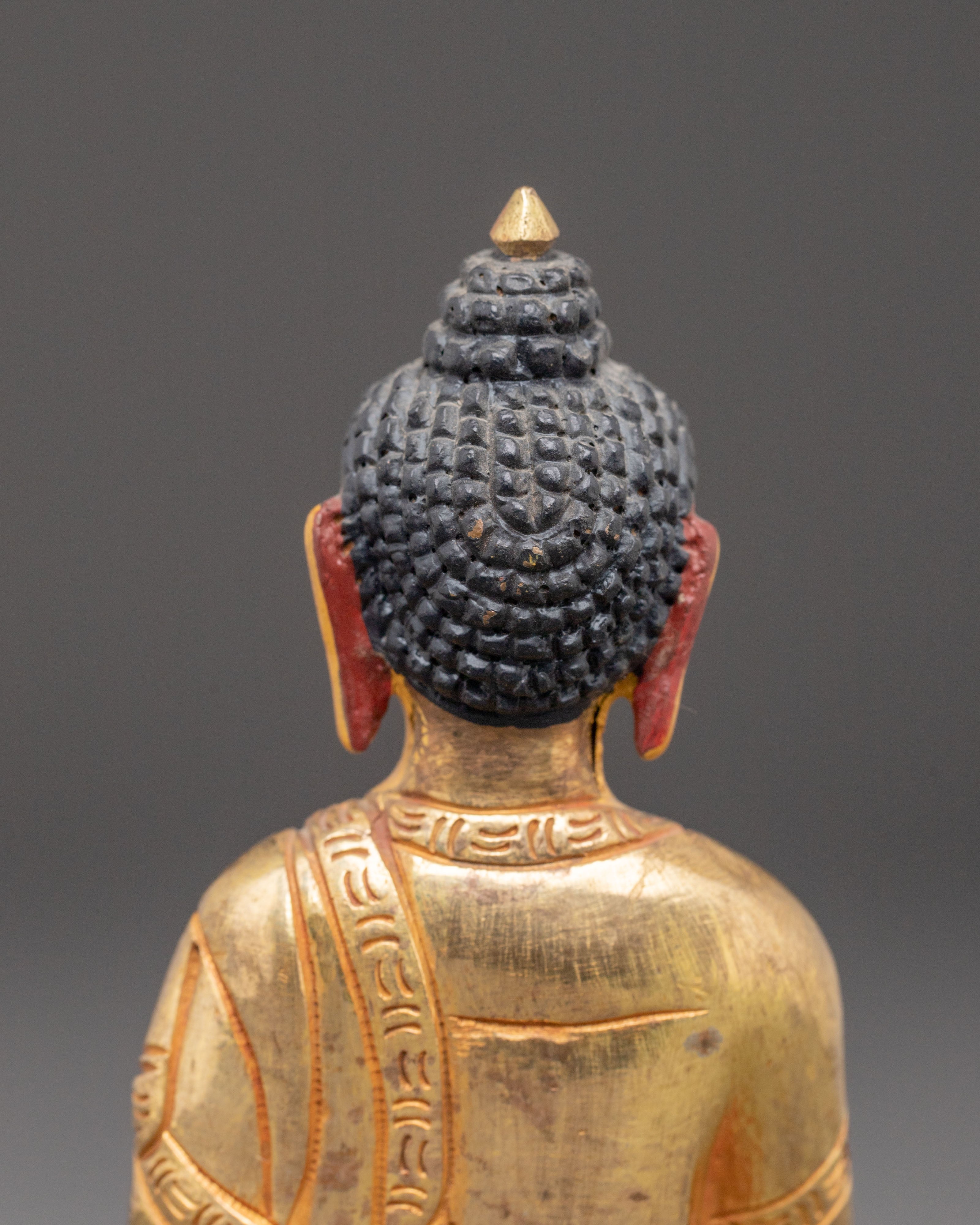 Shakyamuni Buddha Golden Statue | Meditation Decor