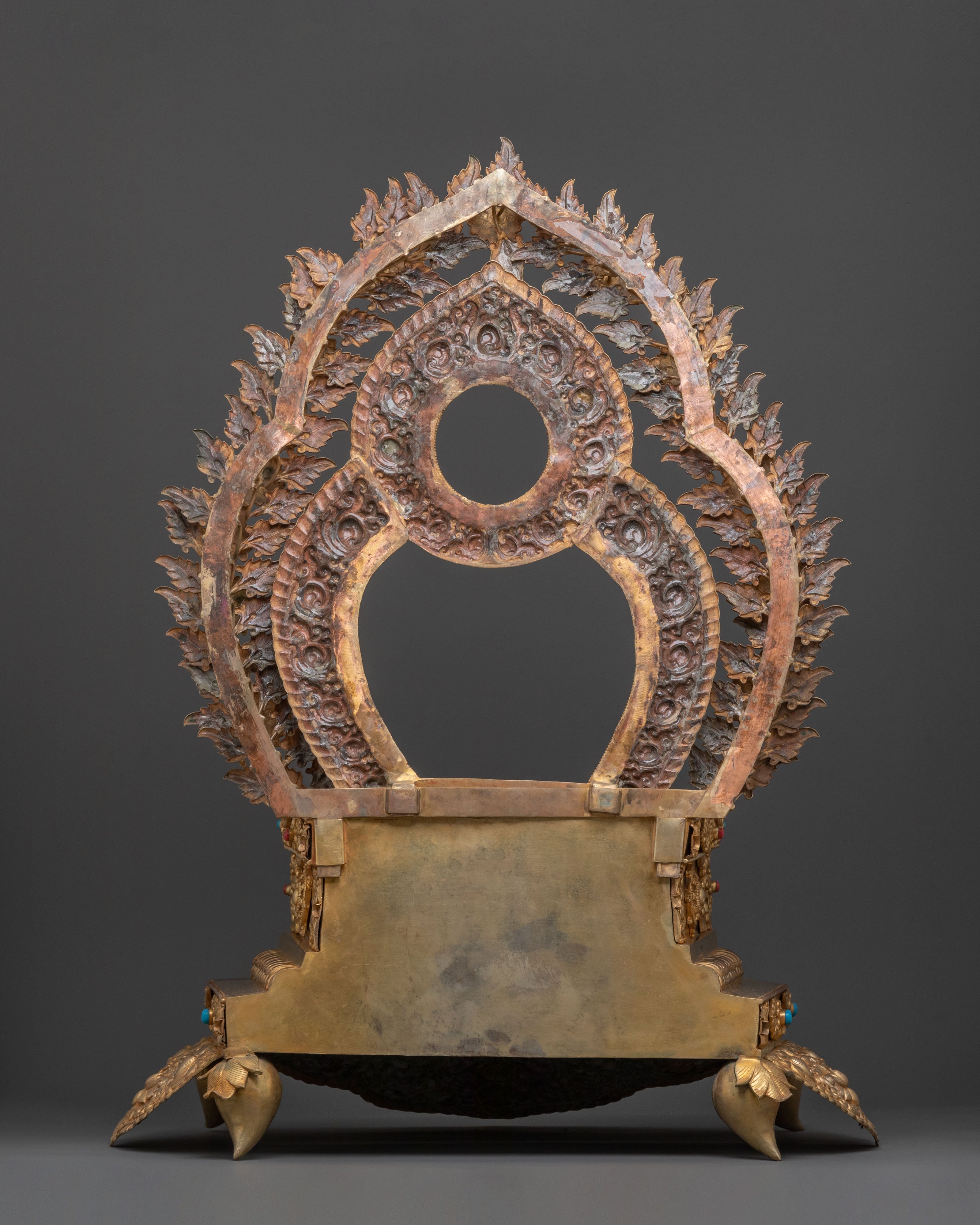 Throne, 24K Gold Gilded Altar Base | Sacred Altar Seat for Statues