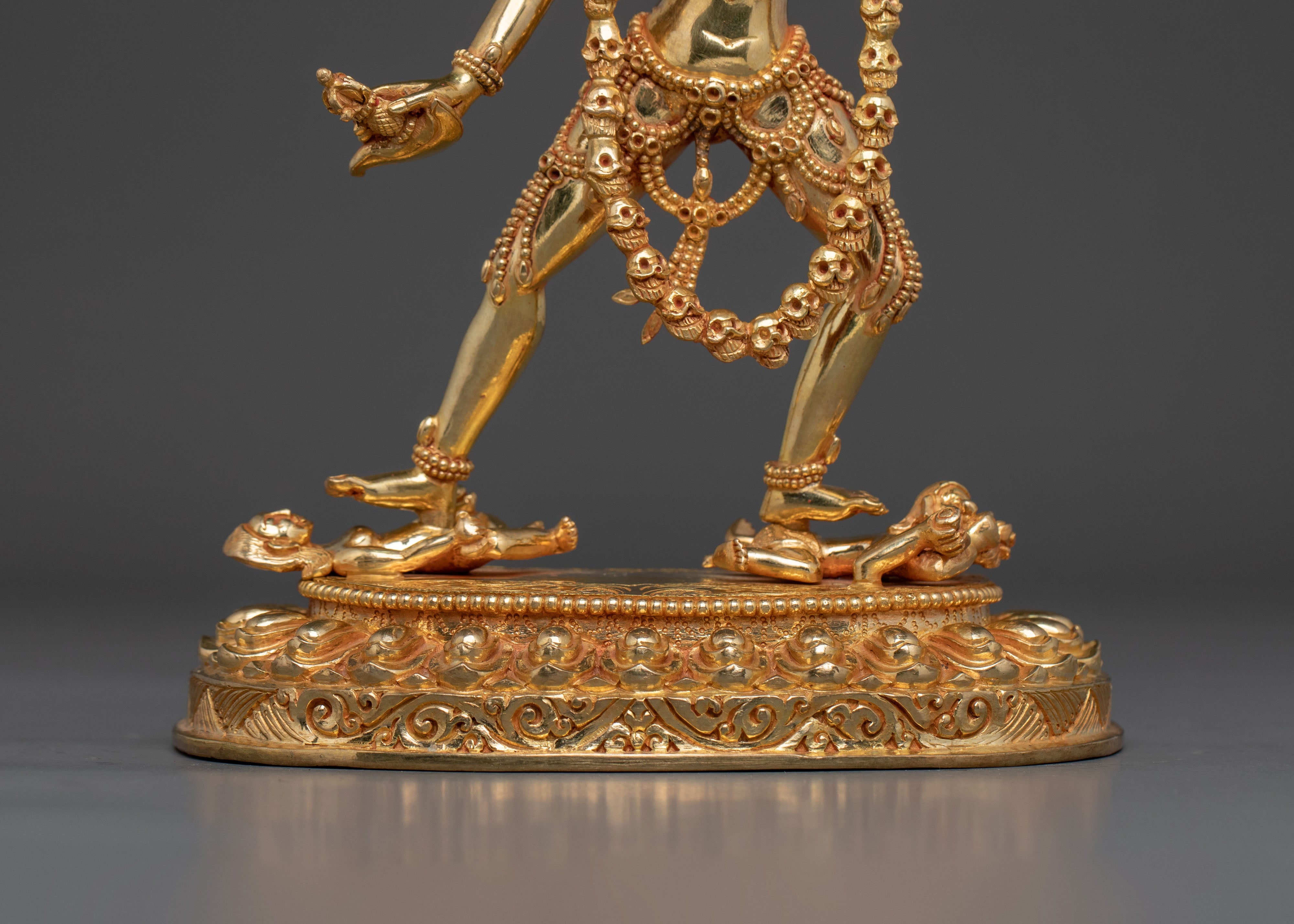 Vajrayogini Statue Buddhist Altar Decor: 24K Gold Gilded Artwork