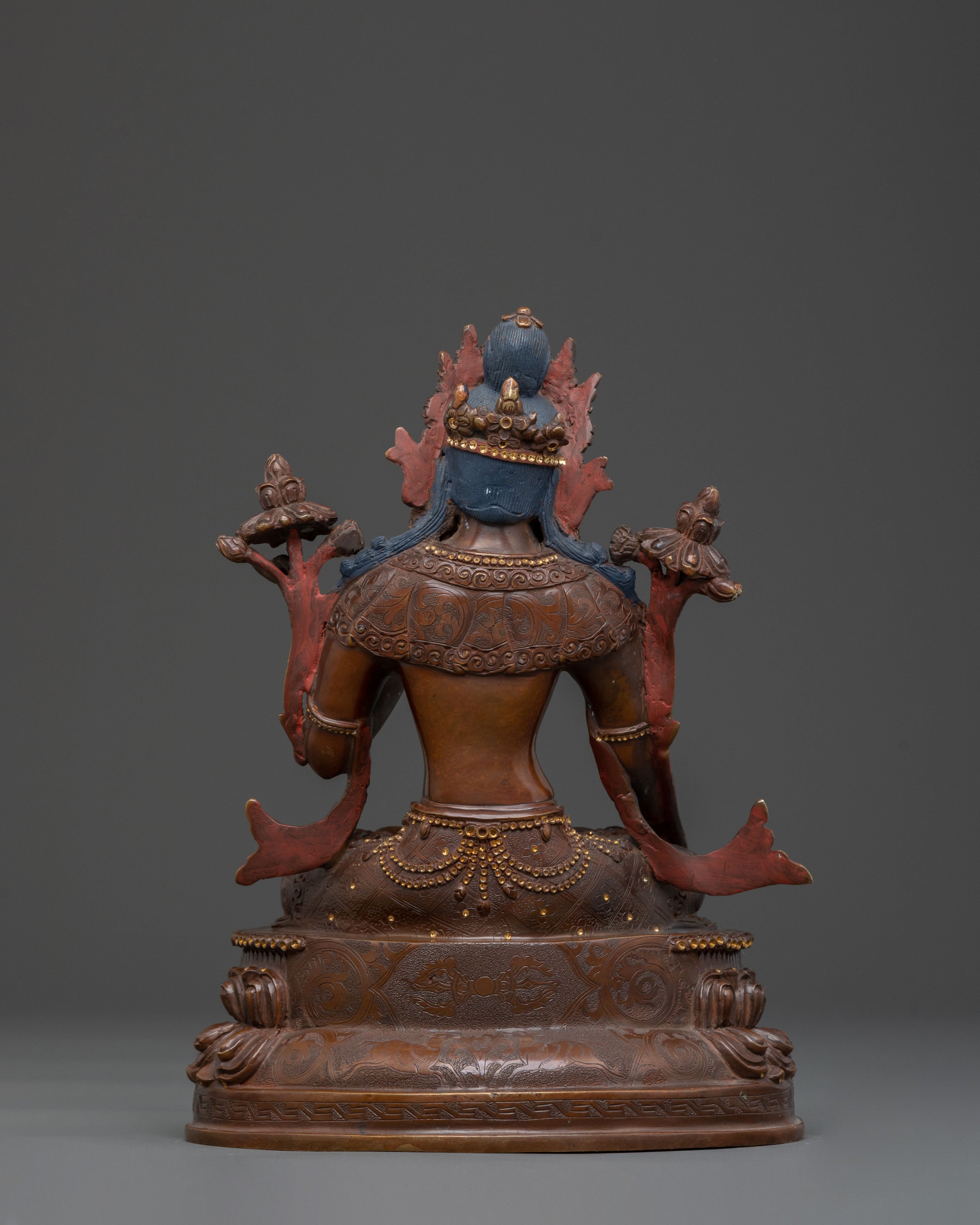 Green Tara Spiritual Statue | Buddhist Altar Sculpture