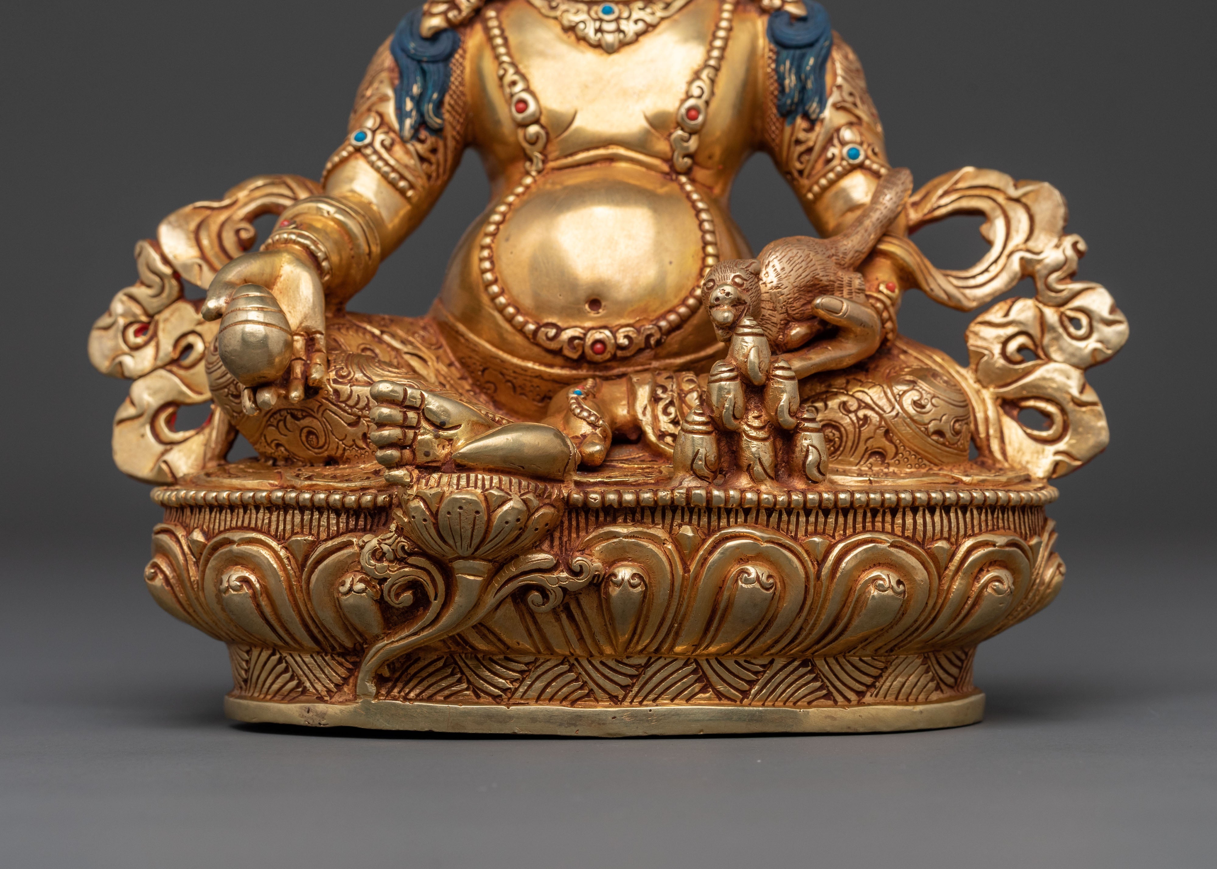 Handcrafted Dzambhala Spiritual Statue | Wealth Deity