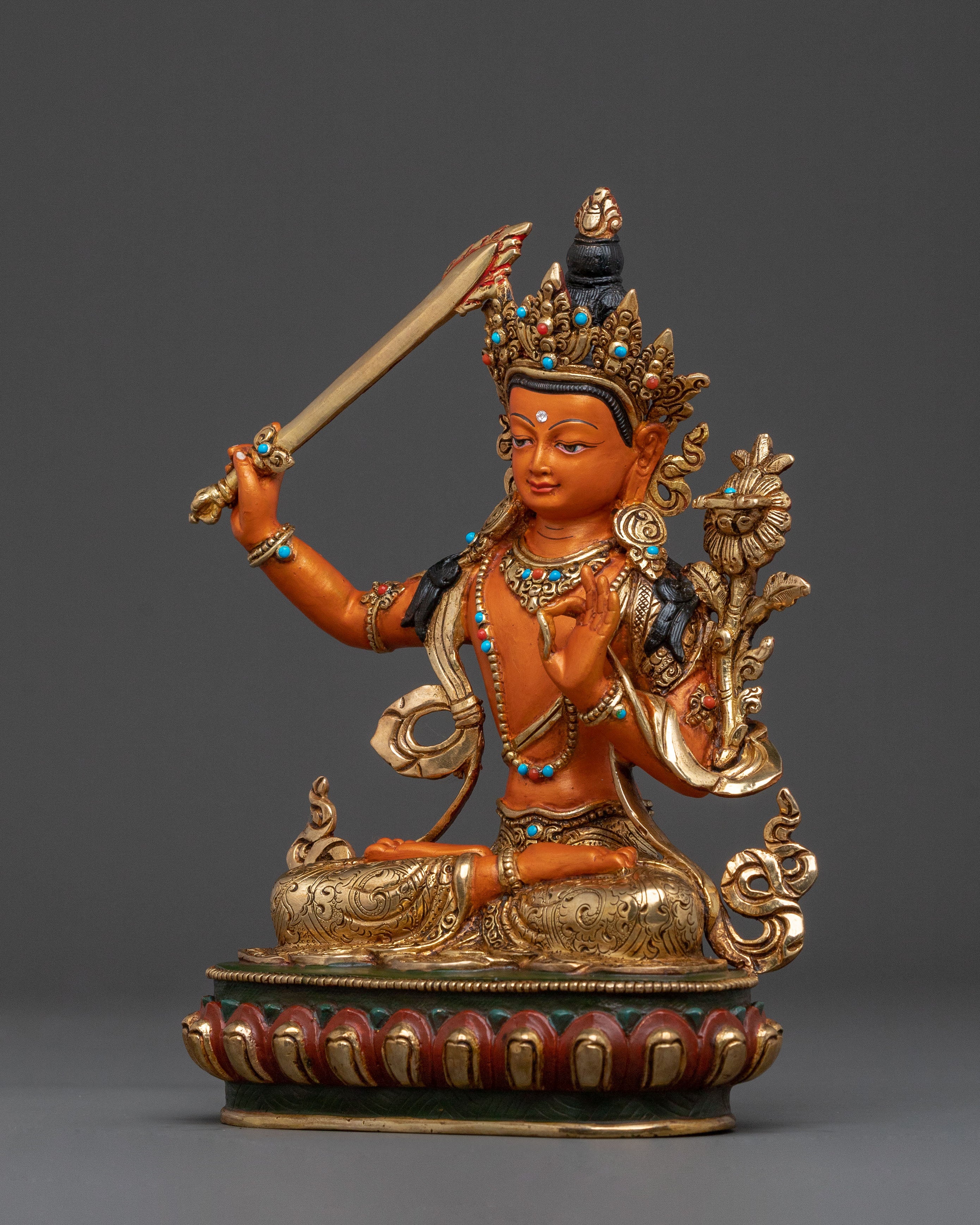 Manjushri Statue: Symbol of Wisdom & Enlightenment