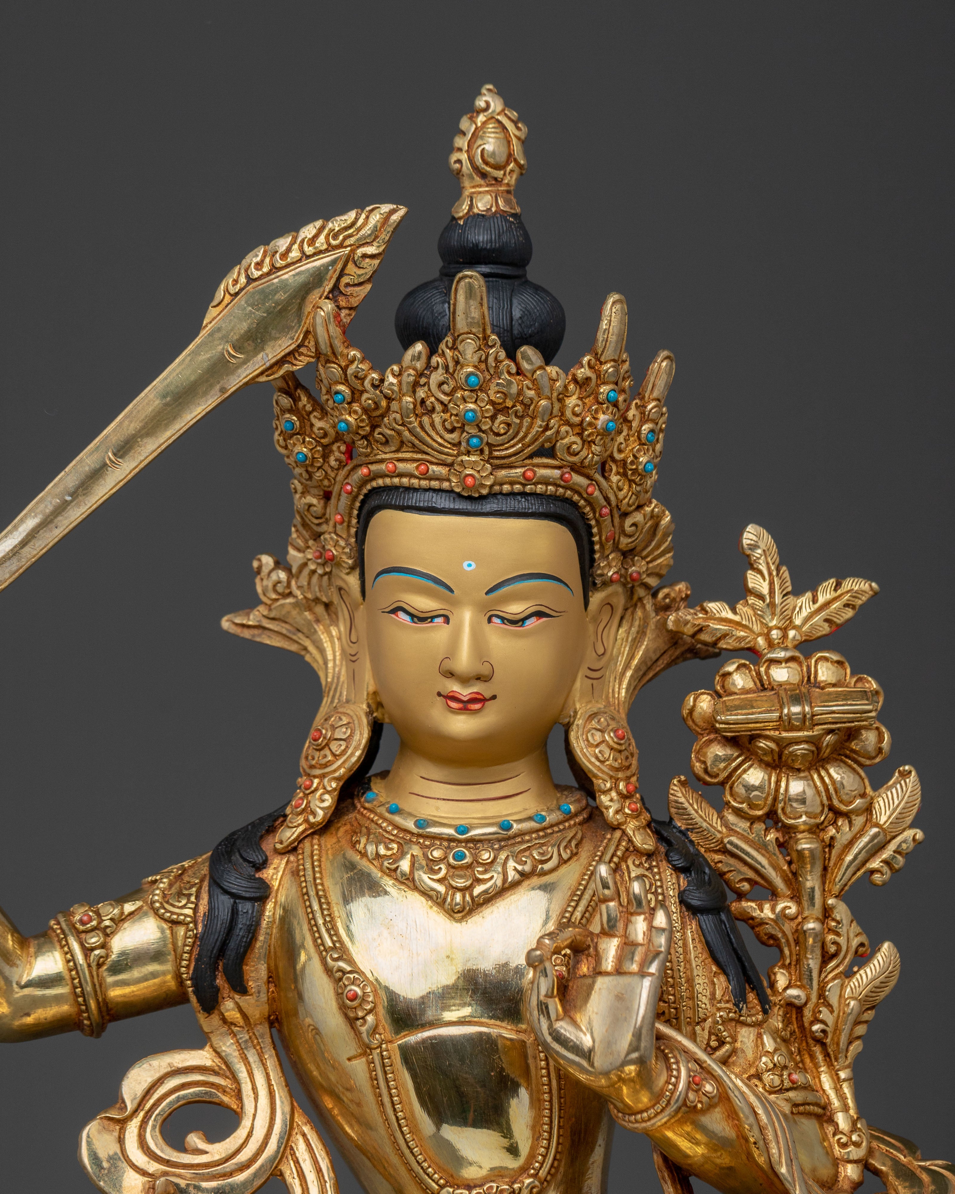 Manjushri Spiritual Statue | Wisdom Bodhisattva