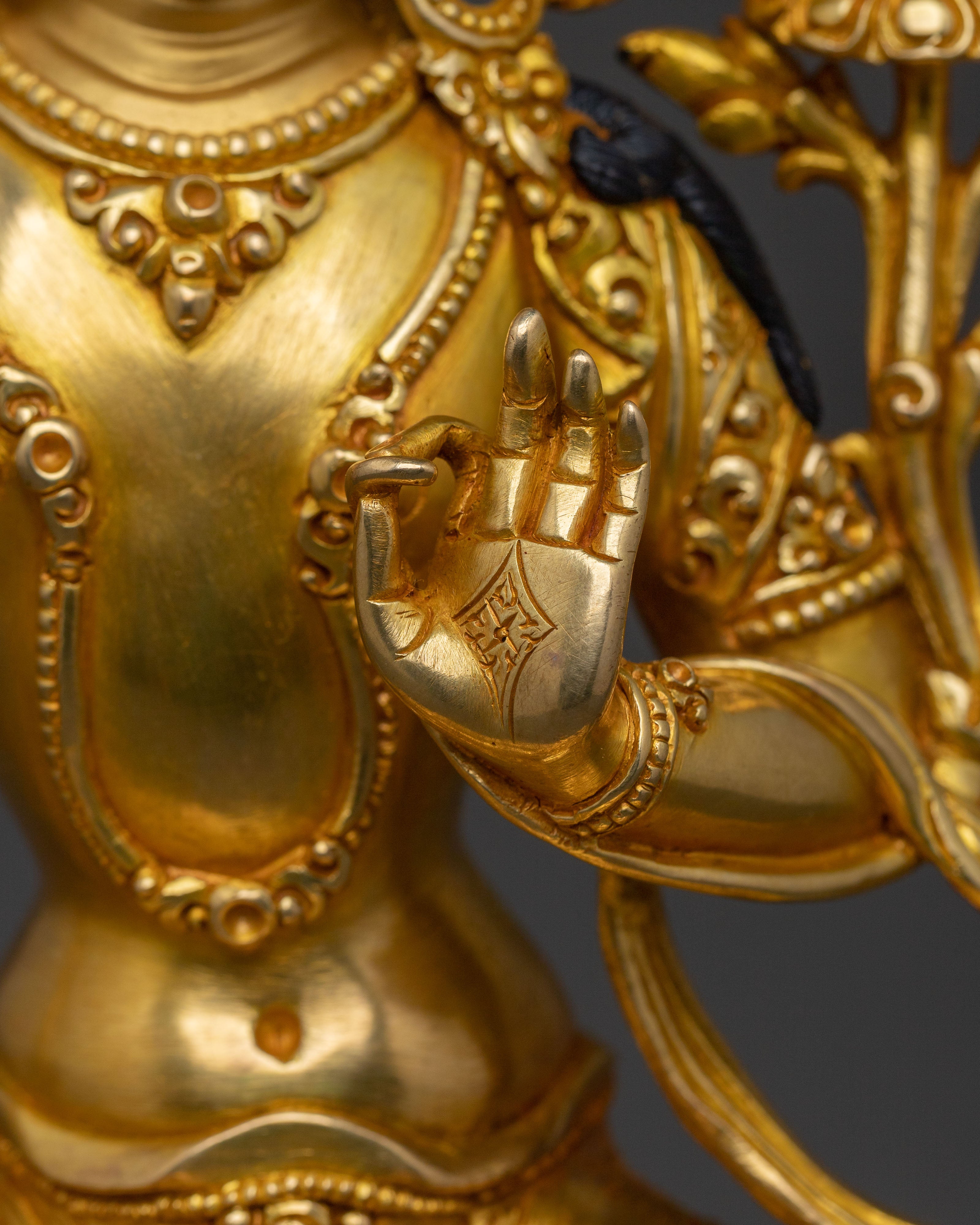 Manjushri Bodhisattva Wisdom Statue | Buddhist Sacred Altar Decor