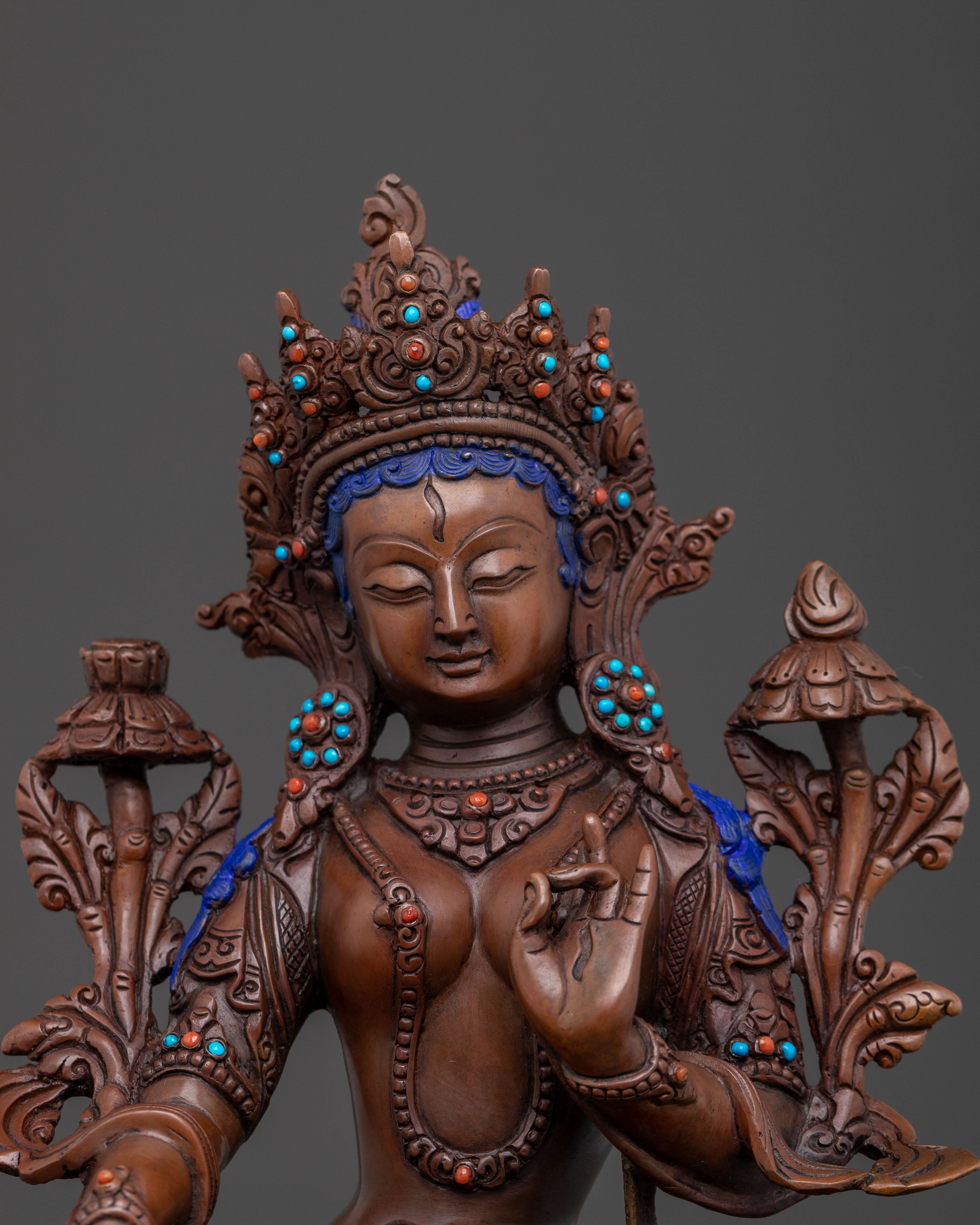 White Tara Sculpture | Compassionate Figure