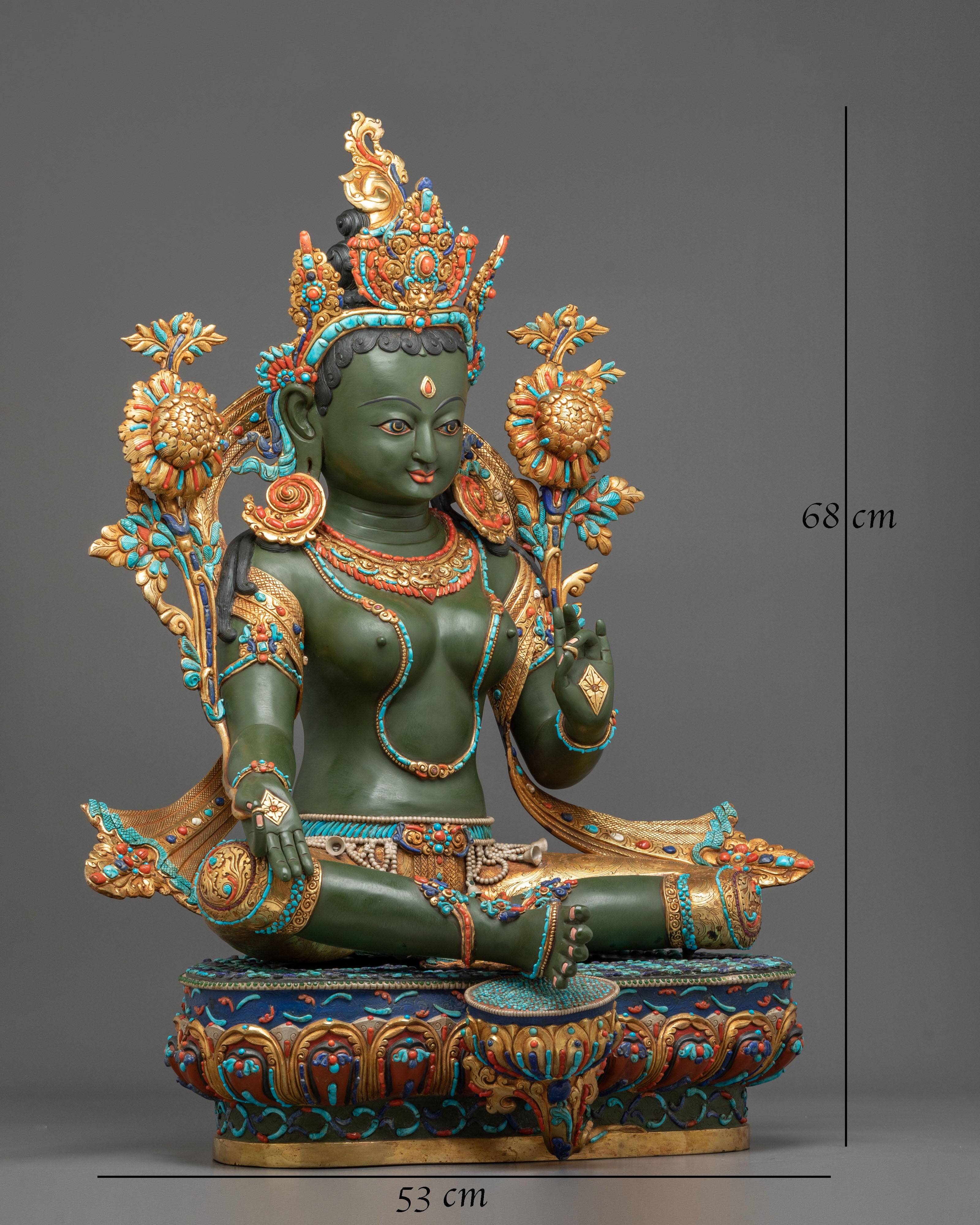 Green Tara Statue | Mother of All Buddhas and Embodiment of Compassion