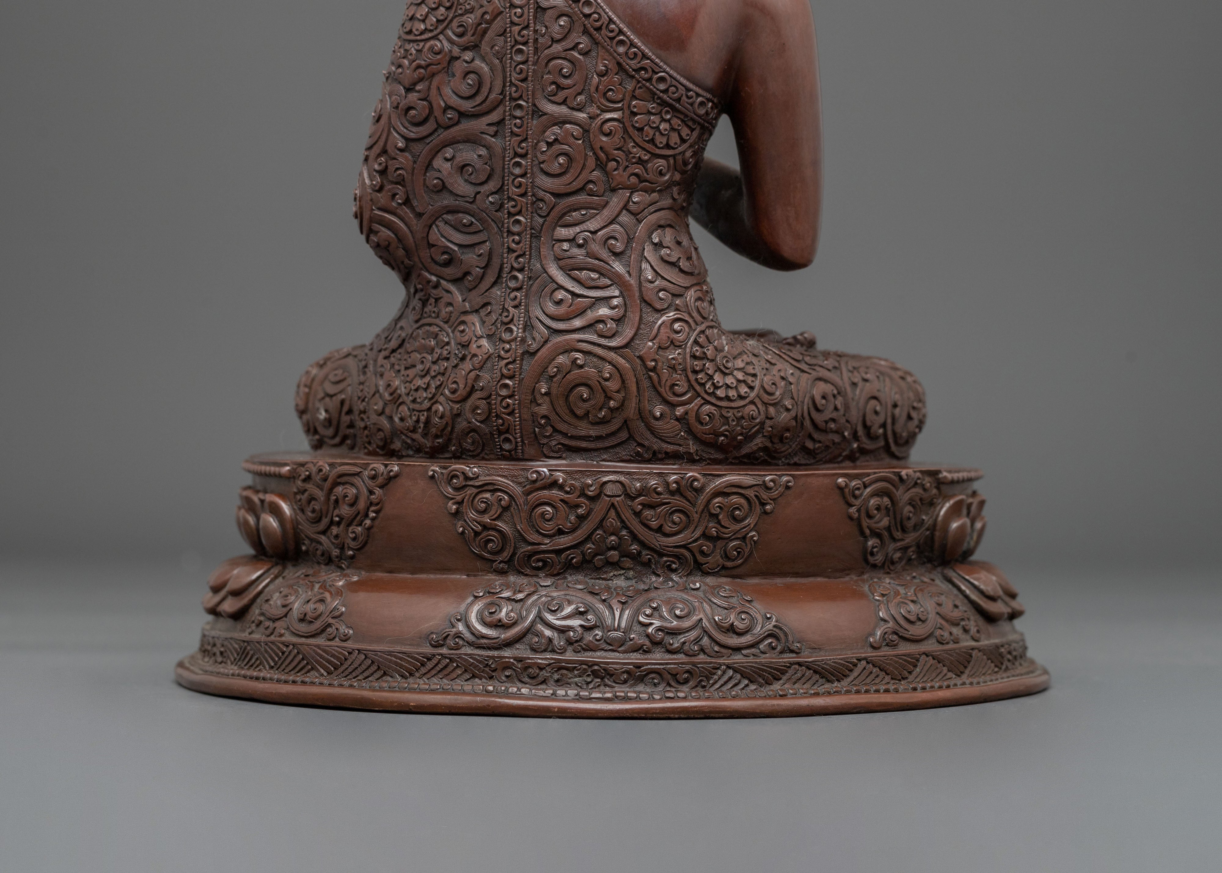 Amoghasiddhi Sculpture | Green Dhyani Buddha