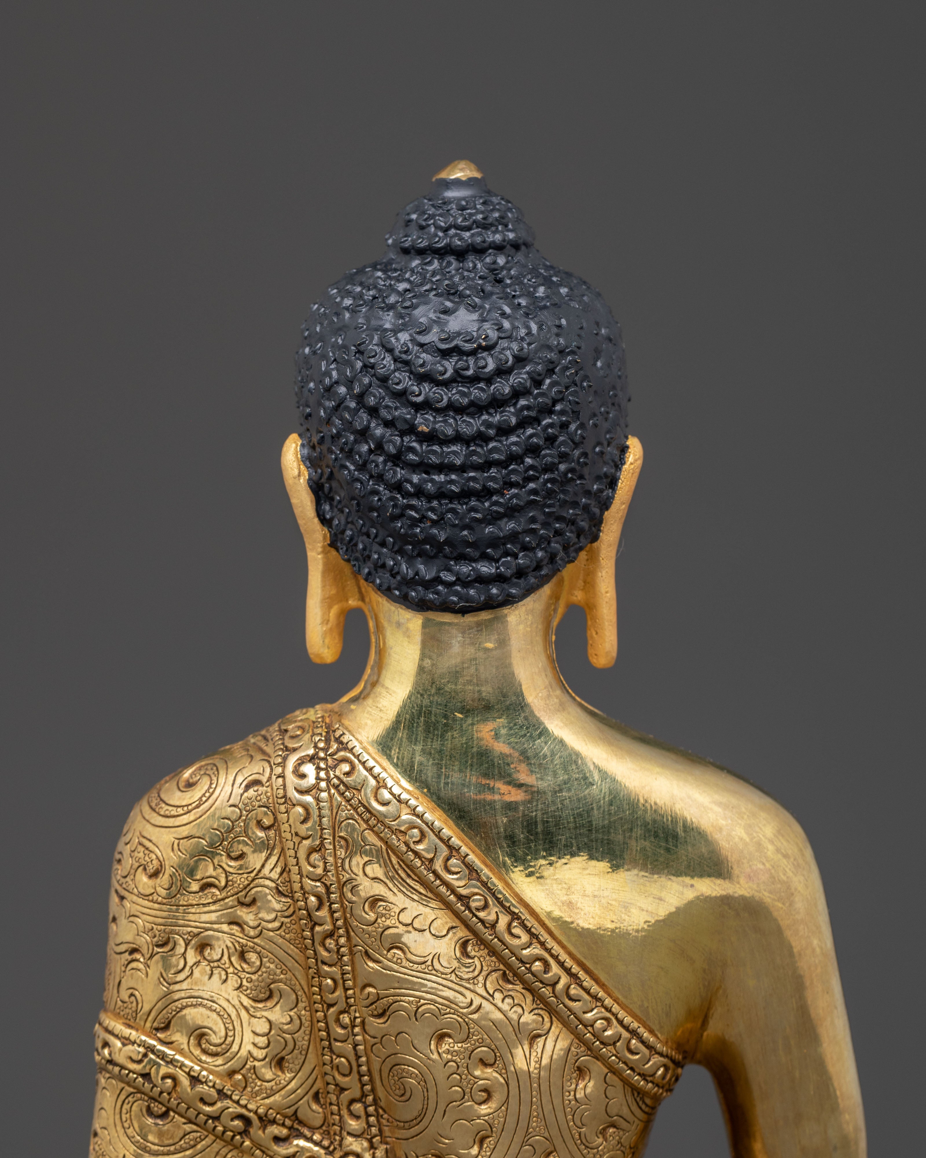 Handcrafted Amitabha Golden Statue | Buddhist Spiritual Art