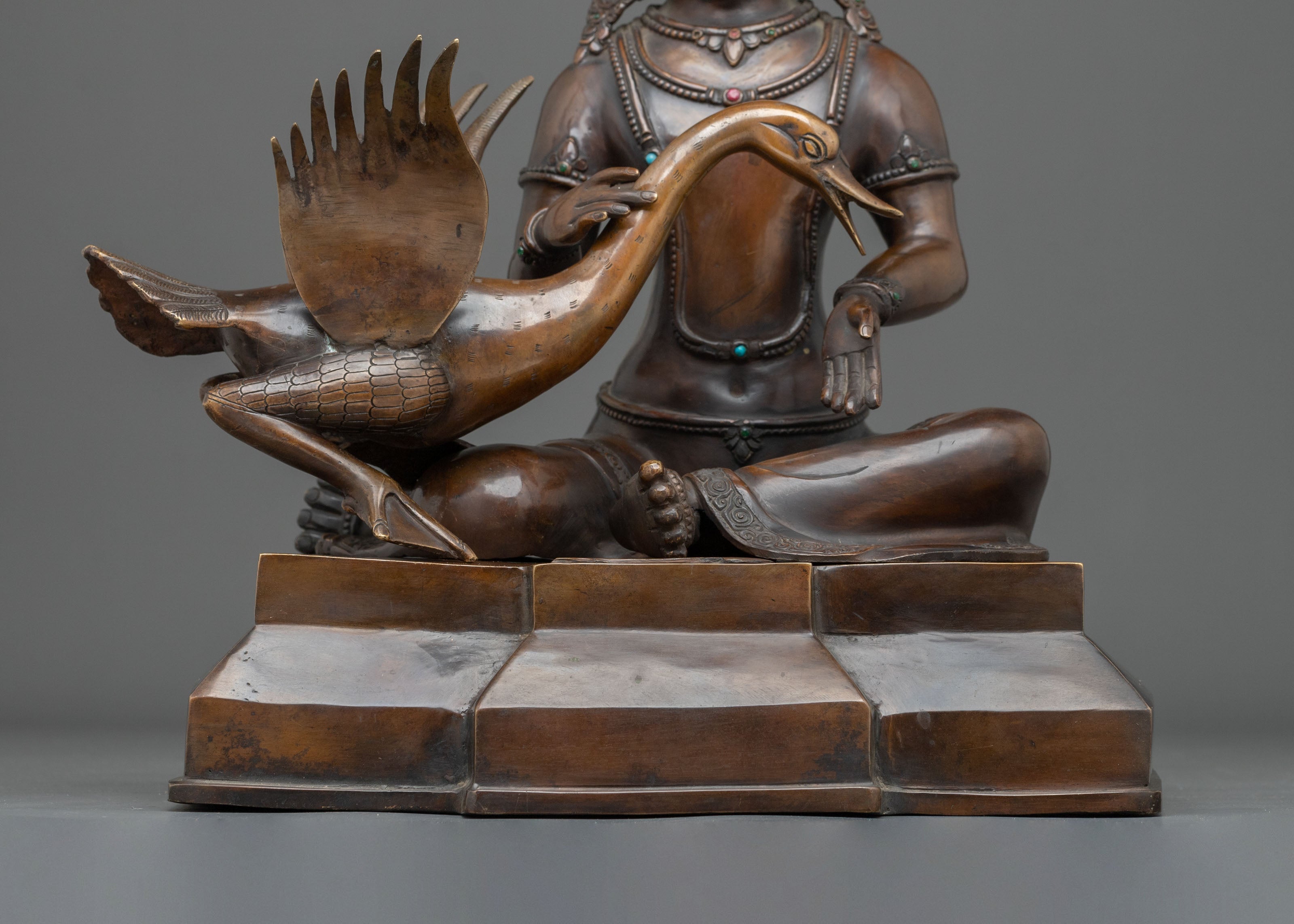 Buddhist Siddhartha Gautama Statue | Oxidized Copper Statue