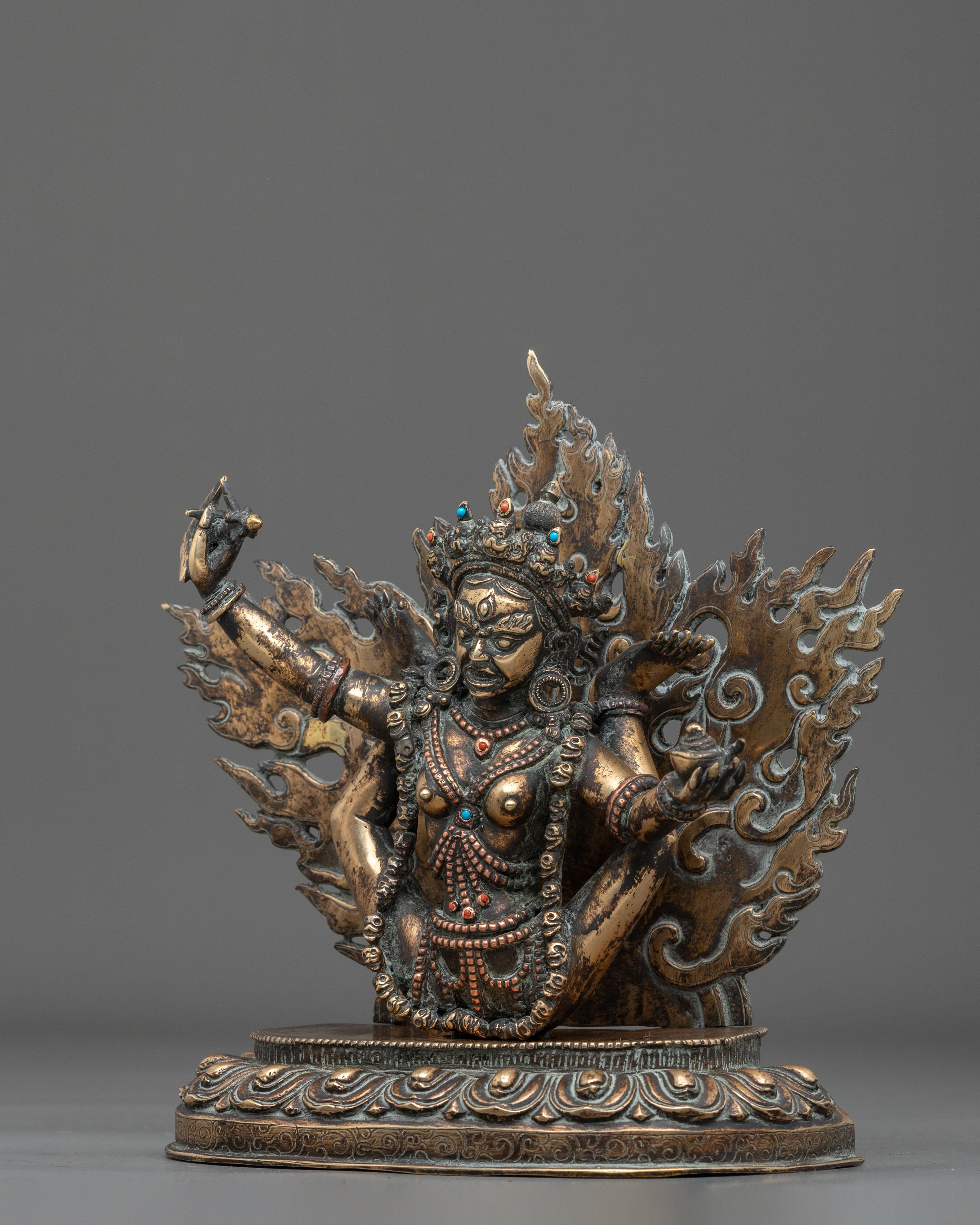 Sukhasiddhi Enlightened Dakini Sculpture | Tibetan Meditation Art