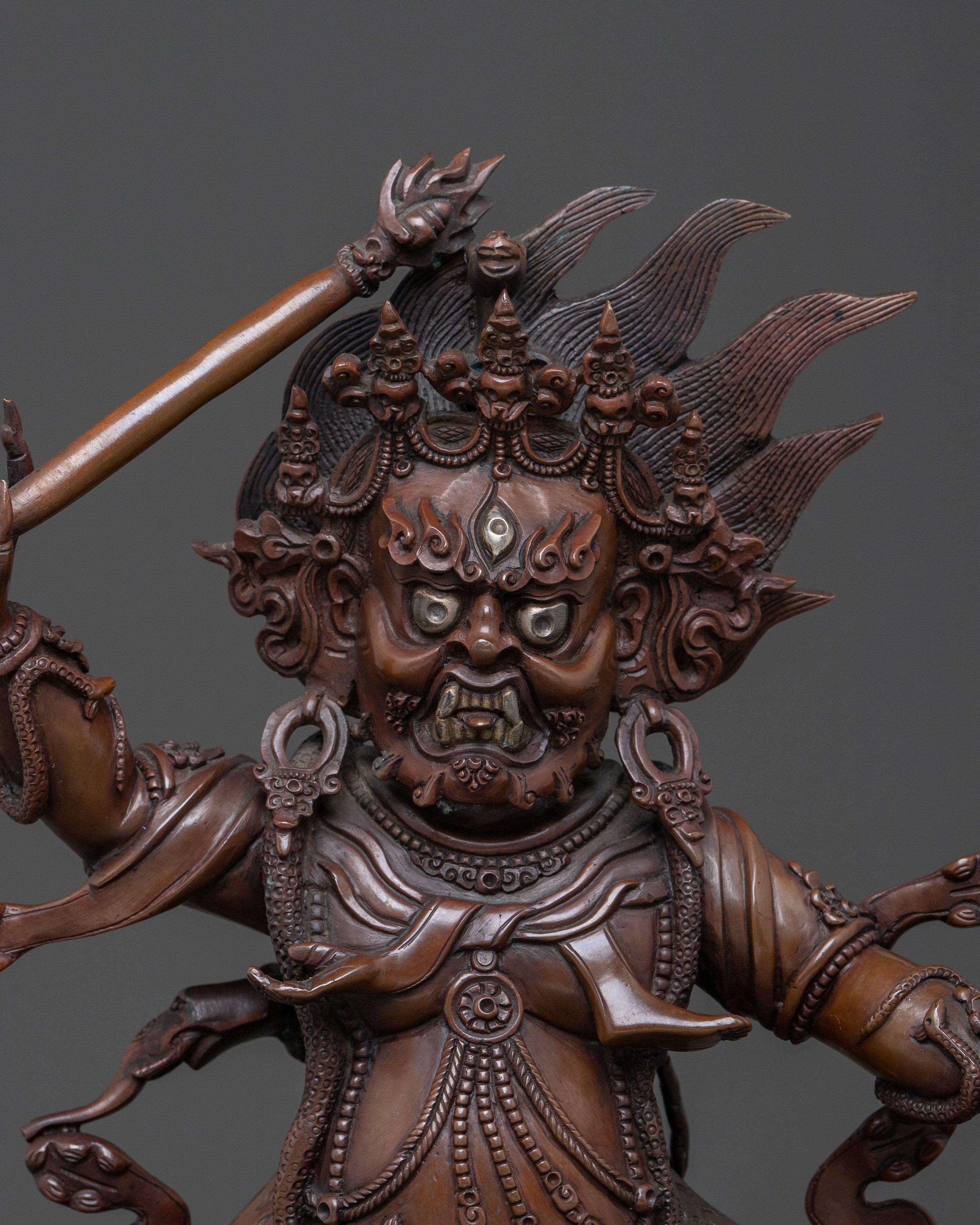 Dandapani Sacred Statue | Oxidized Copper Body