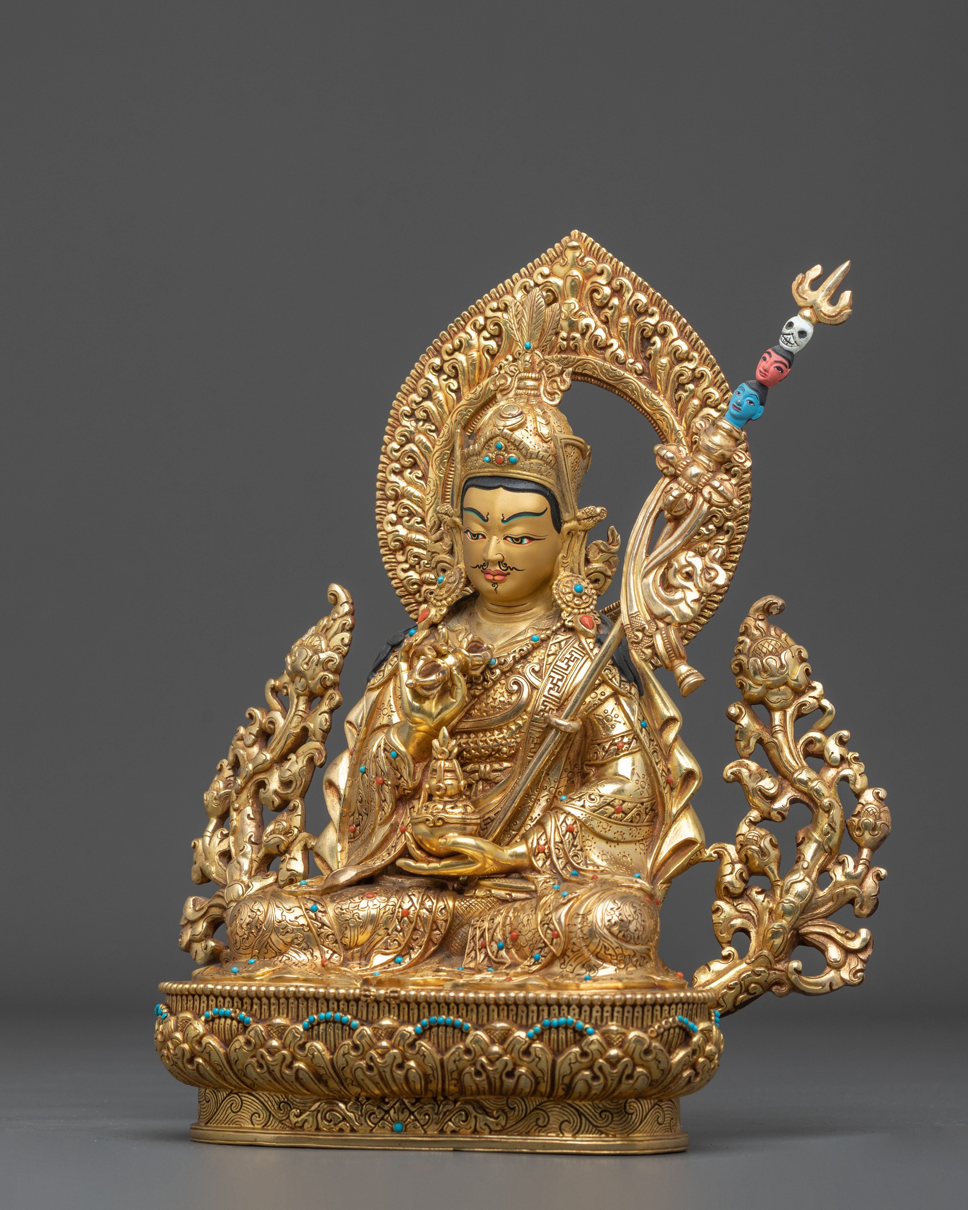 Tsokye Dorje Buddhist Statue | 24K Gold Gilded Copper Sculpture