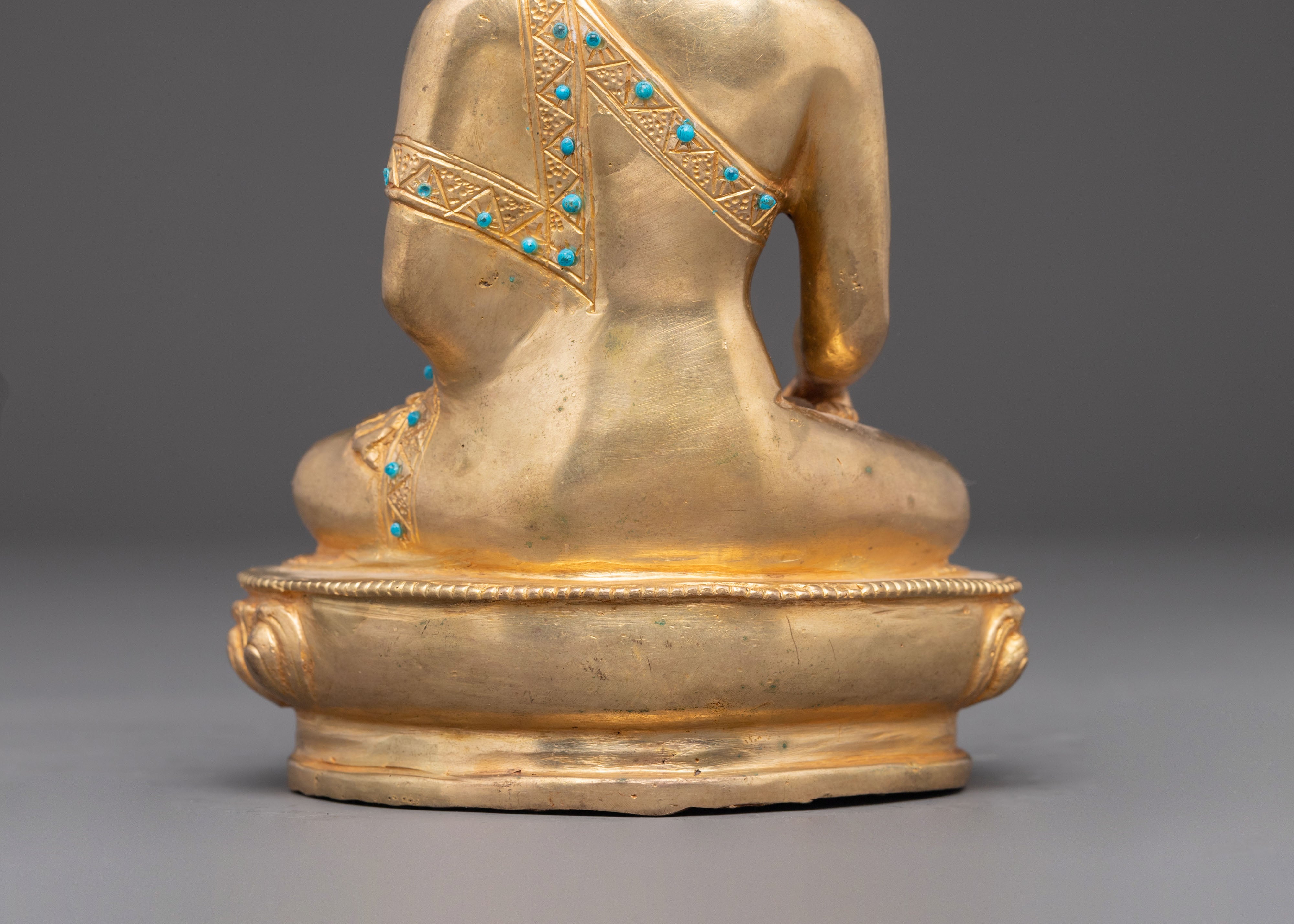 Handmade Copper Statue of Buddha Shakyamuni | Meditation and Altar Decor