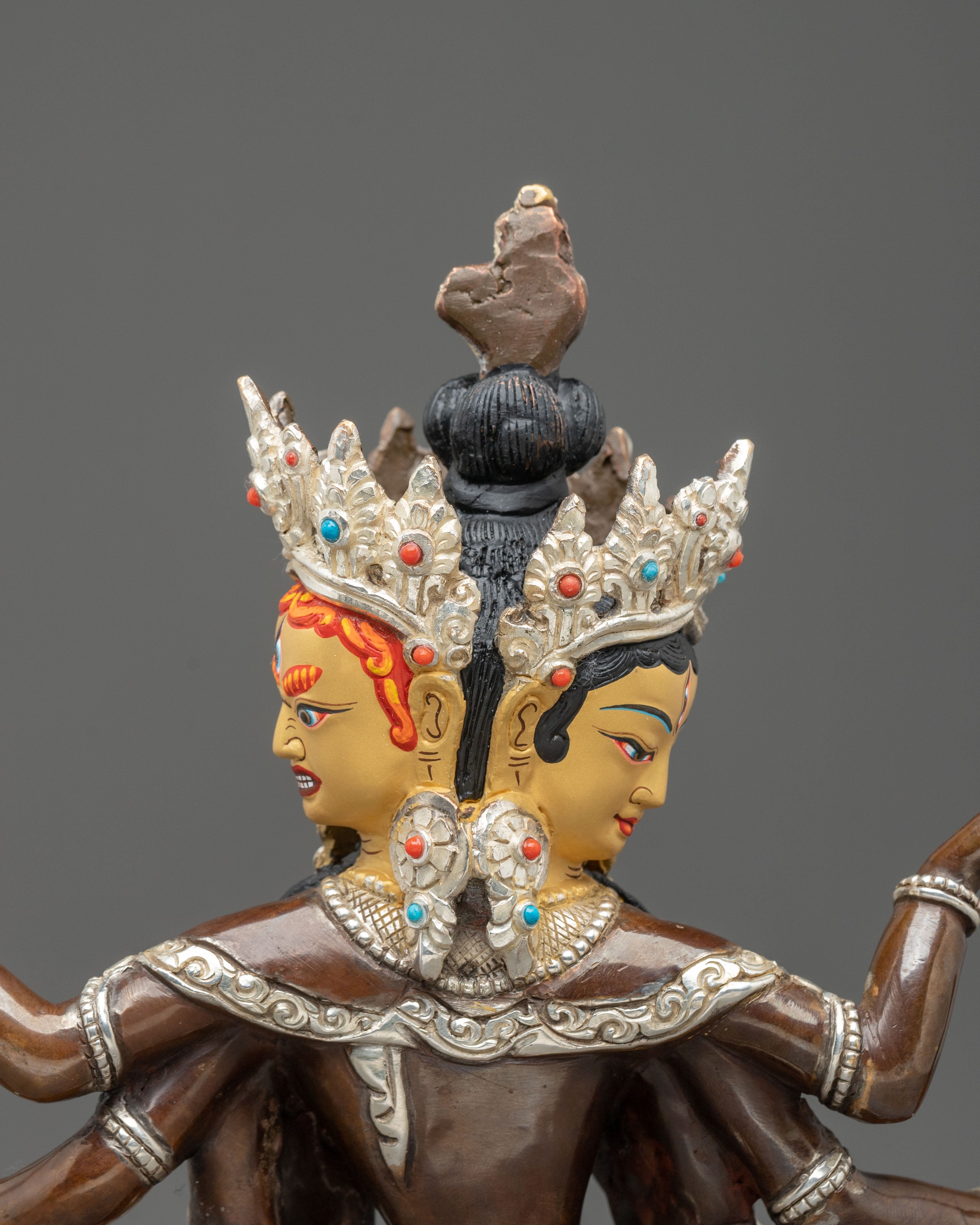 Namgyalma Longevity Blessing Sculpture with Silver Plating