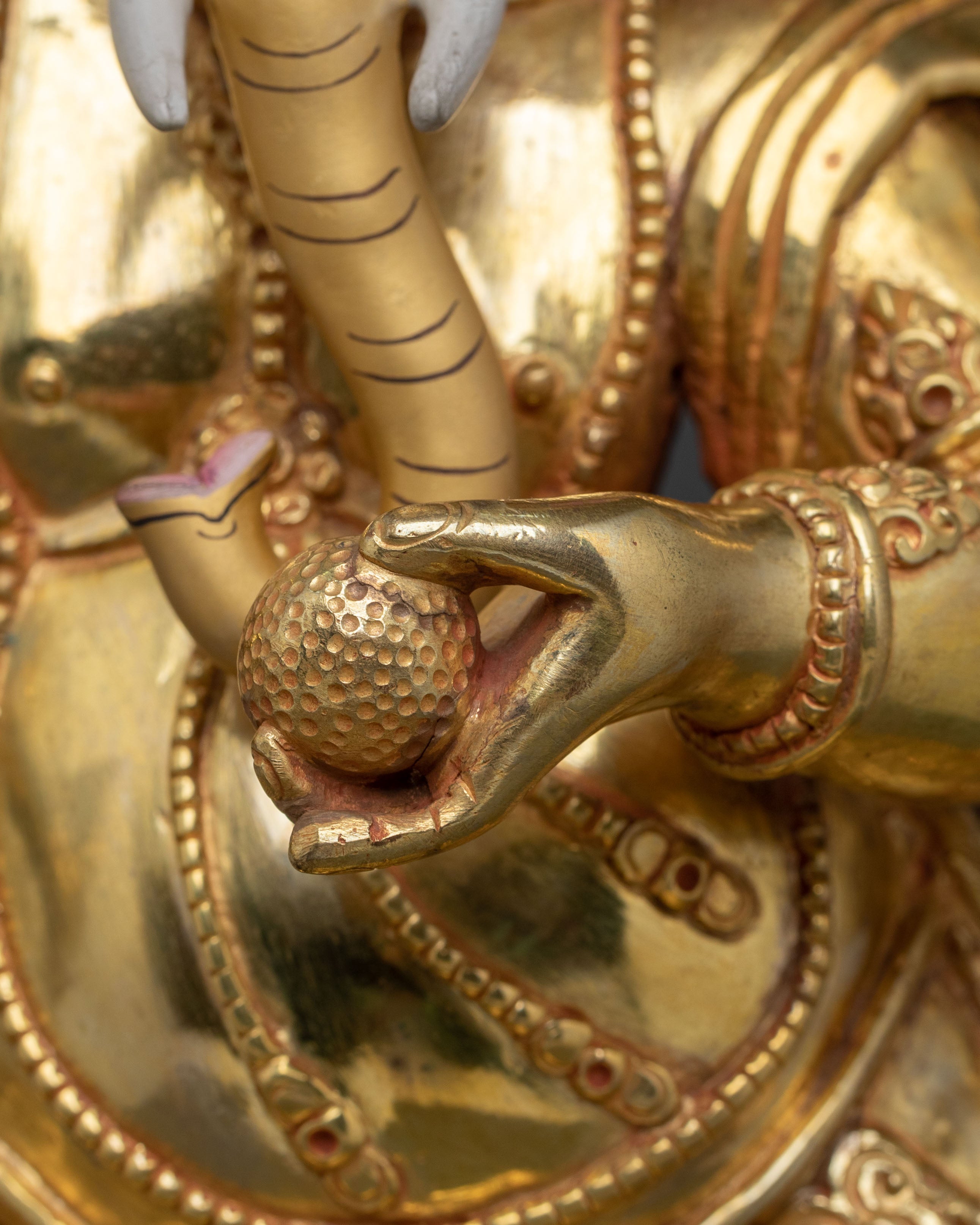 Hindu God Ganesh Blessing Statue | Sacred Figurine