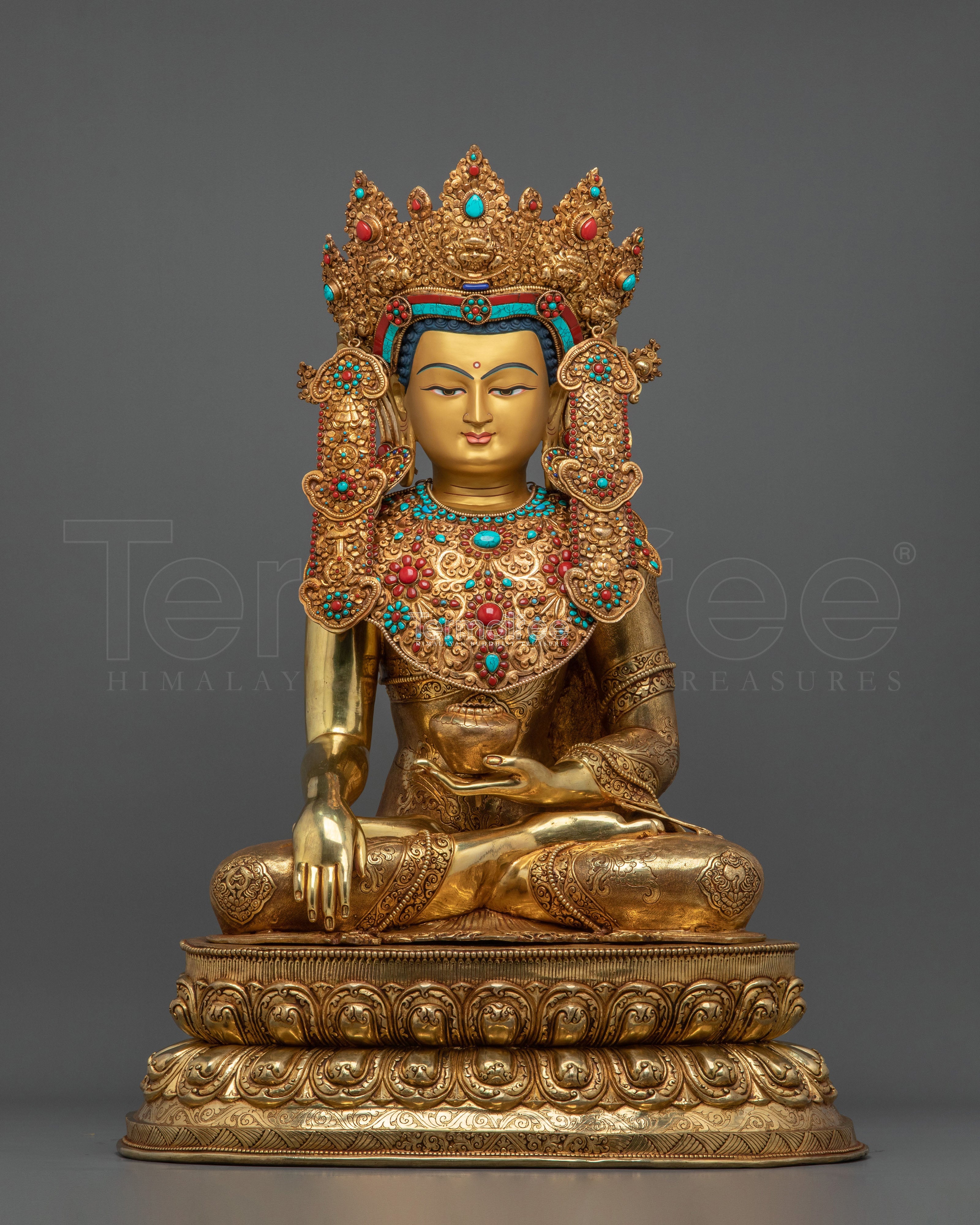 Crown Shakyamuni Buddha Statue 