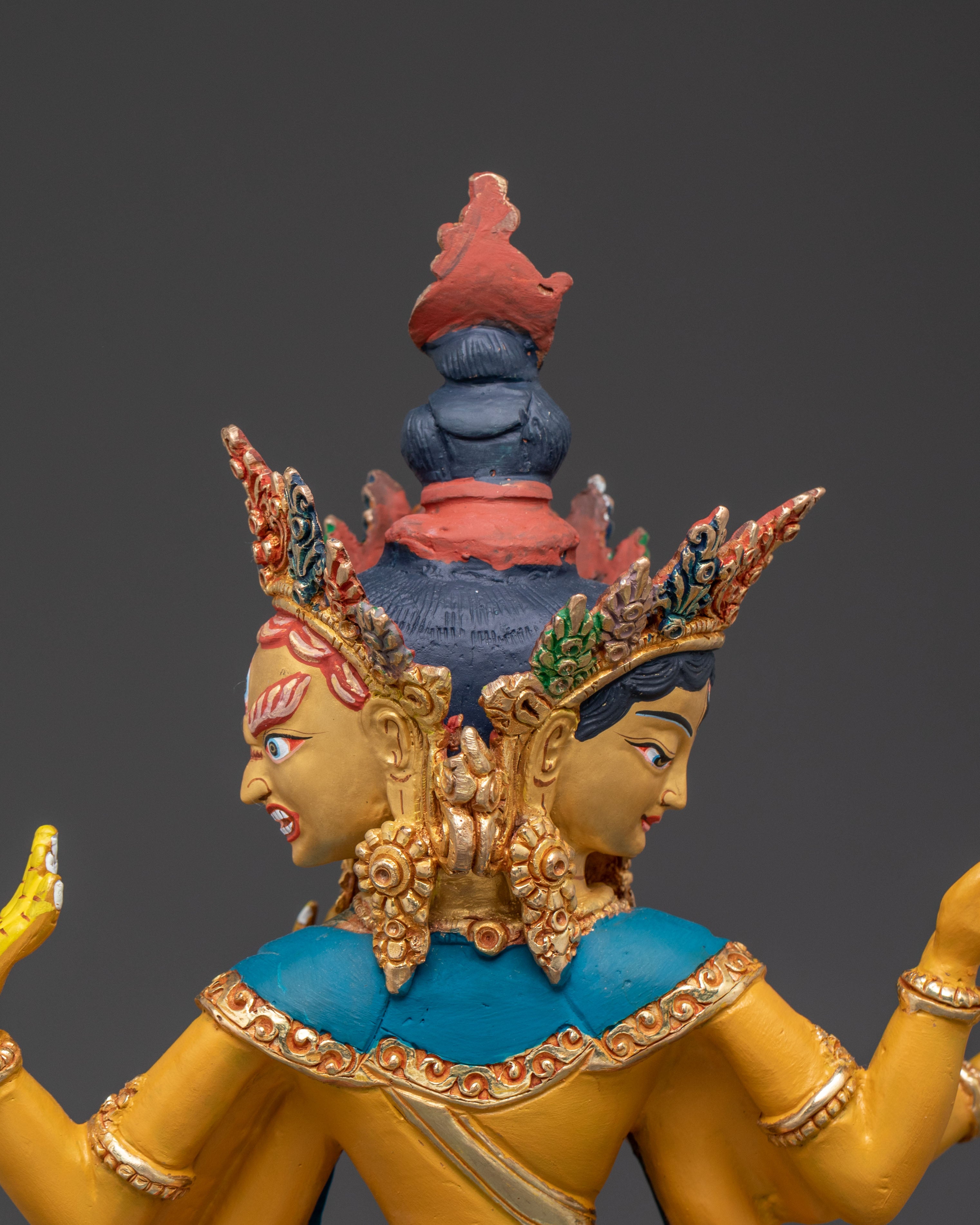 Handcrafted Namgyalma Statue on Throne: Divine Elegance