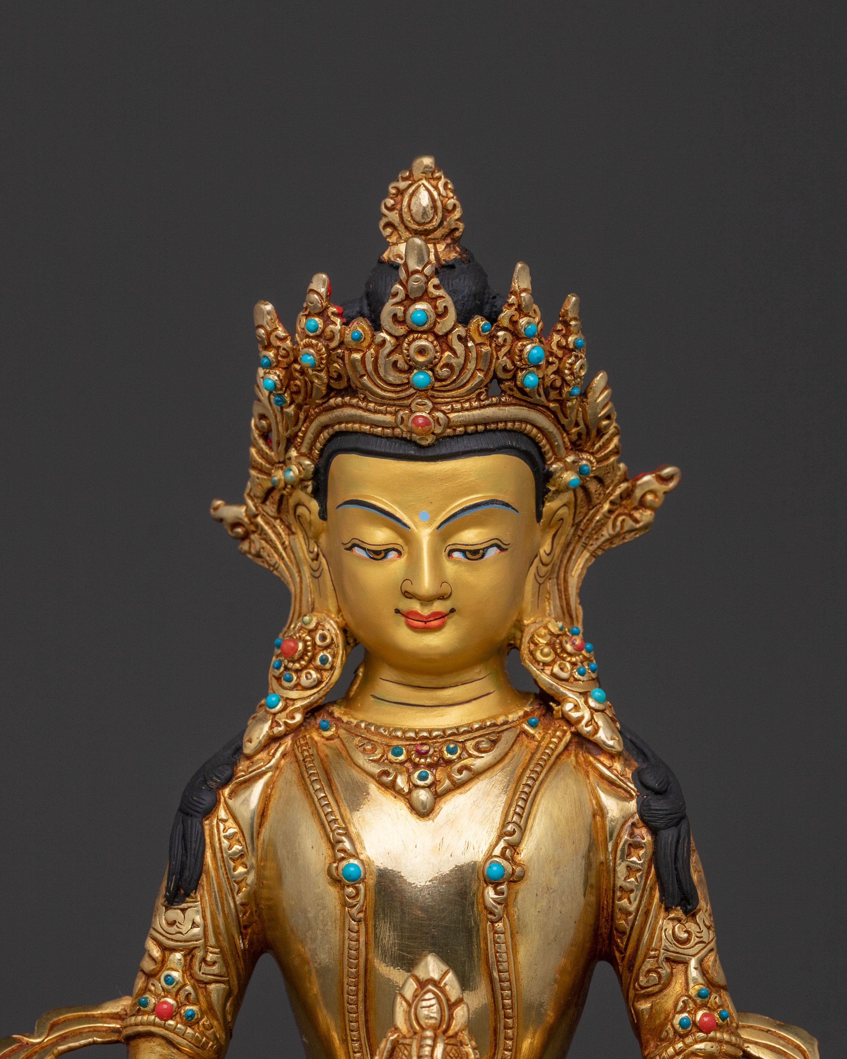 Radiant Amitayus Blessing Statue | Spiritual Altars
