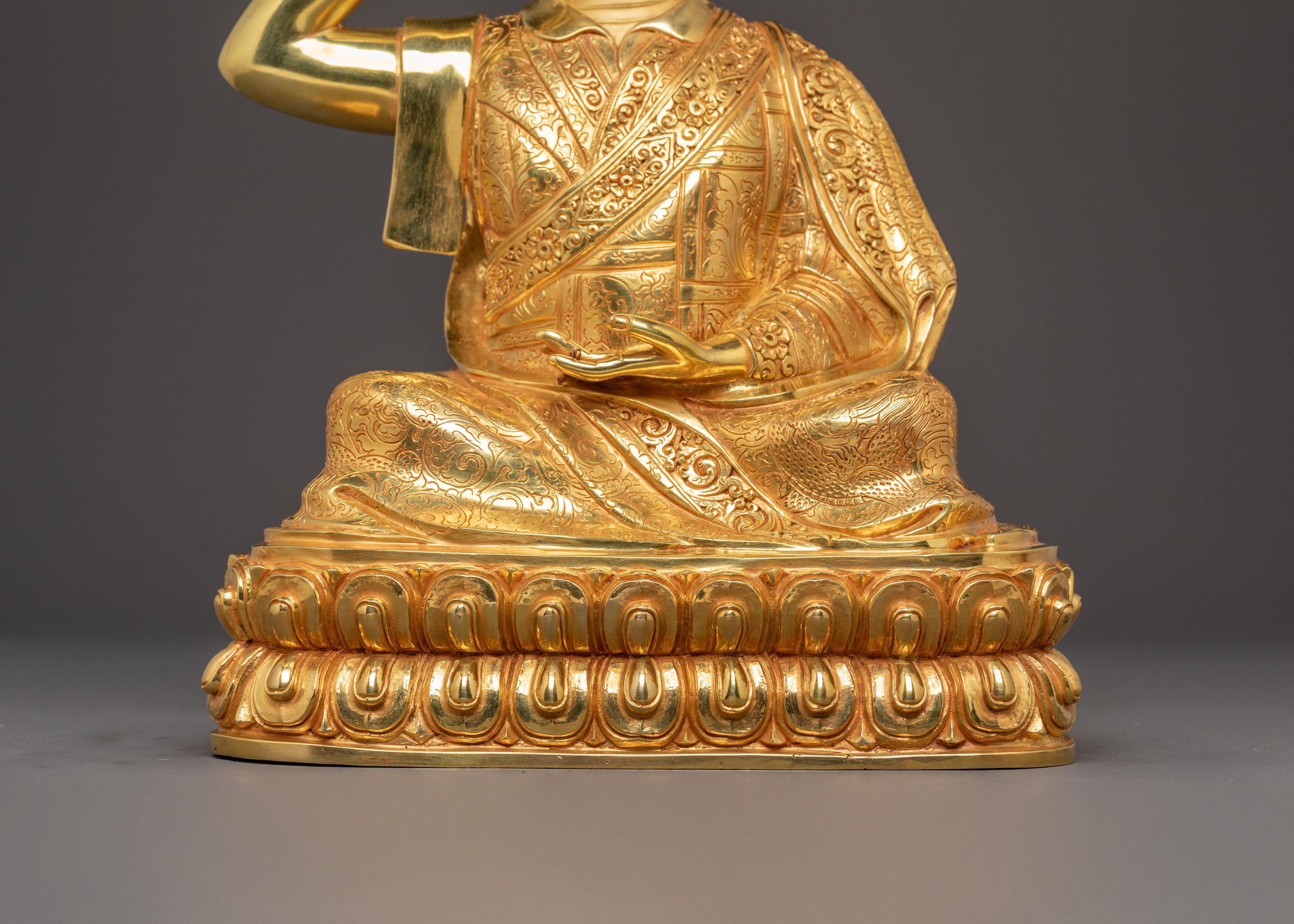 Handmade 16th Karmapa Sculpture | Tibetan shrine or spiritual meditation altar